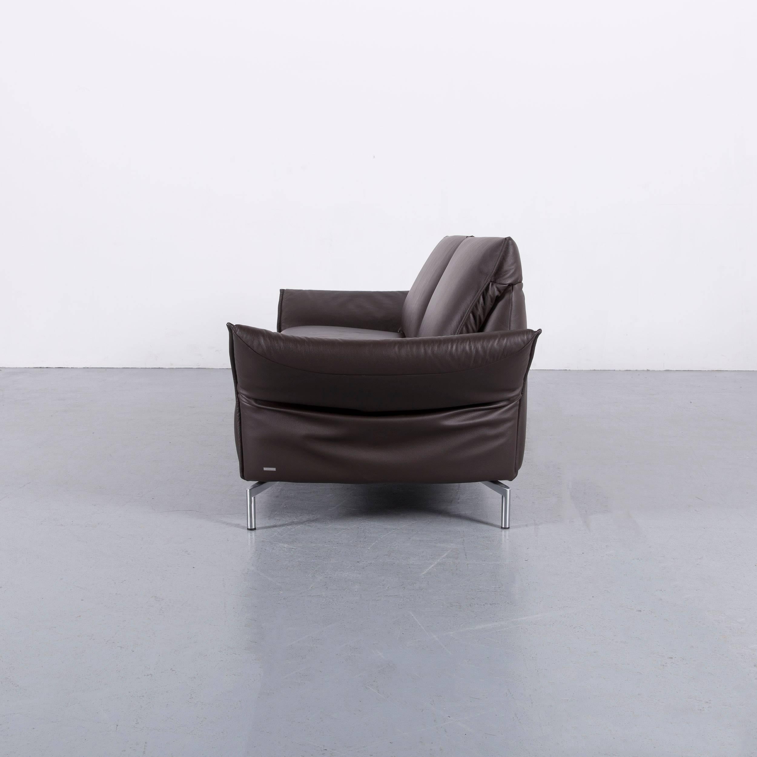 Koinor Vanda Three-Seat Sofa Brown Leather Function 9