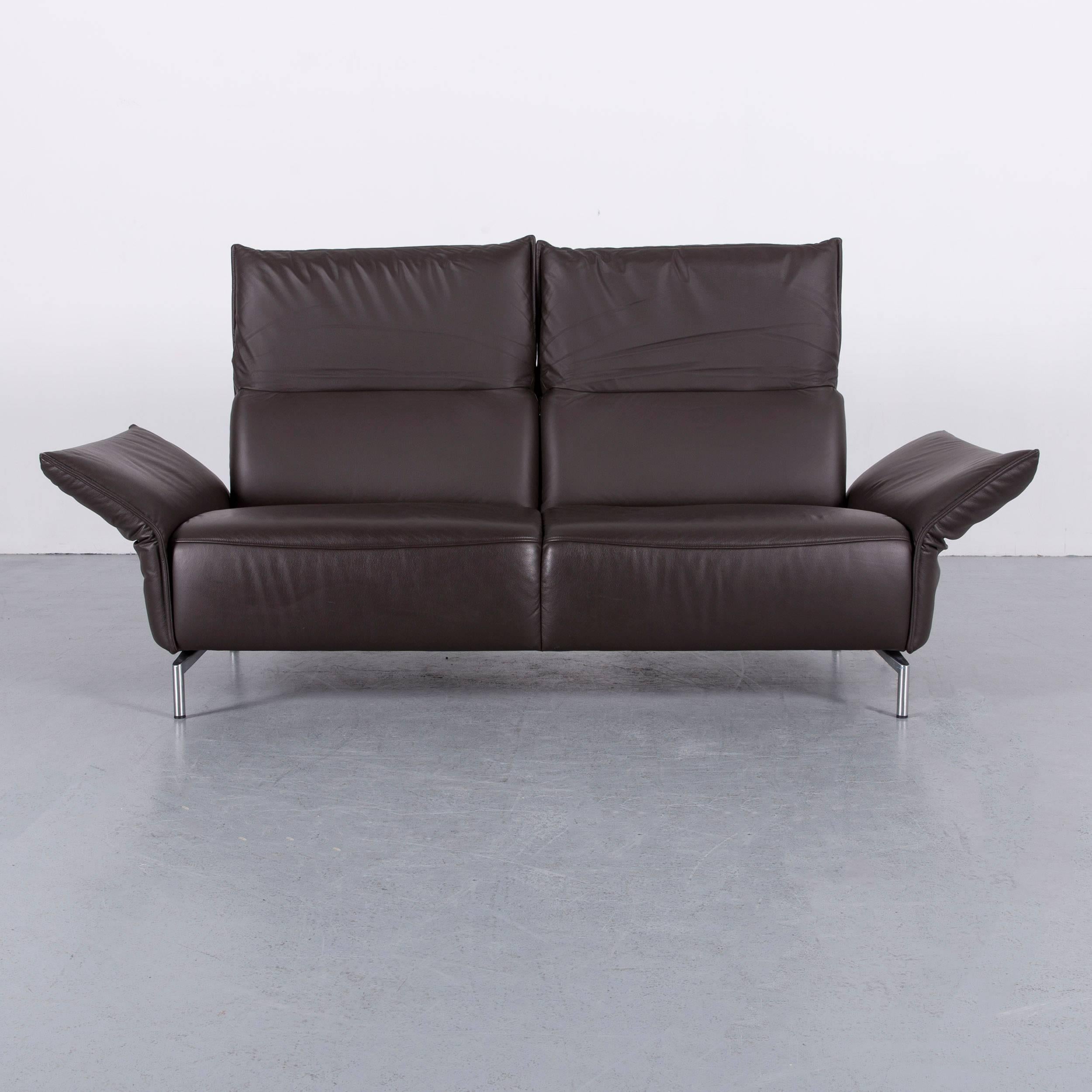 Koinor Vanda Three-Seat Sofa Brown Leather Function 2