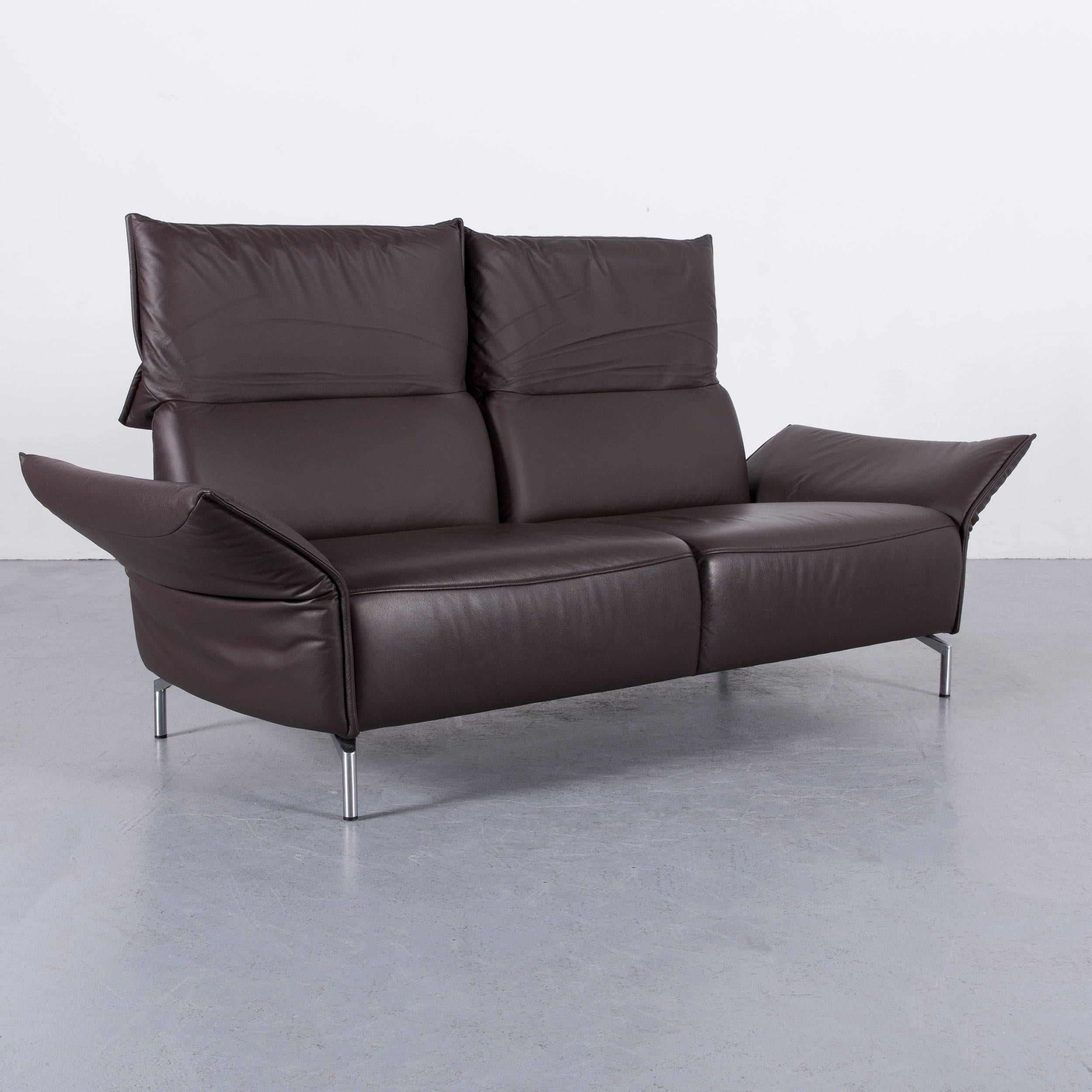 Koinor Vanda Three-Seat Sofa Brown Leather Function 3