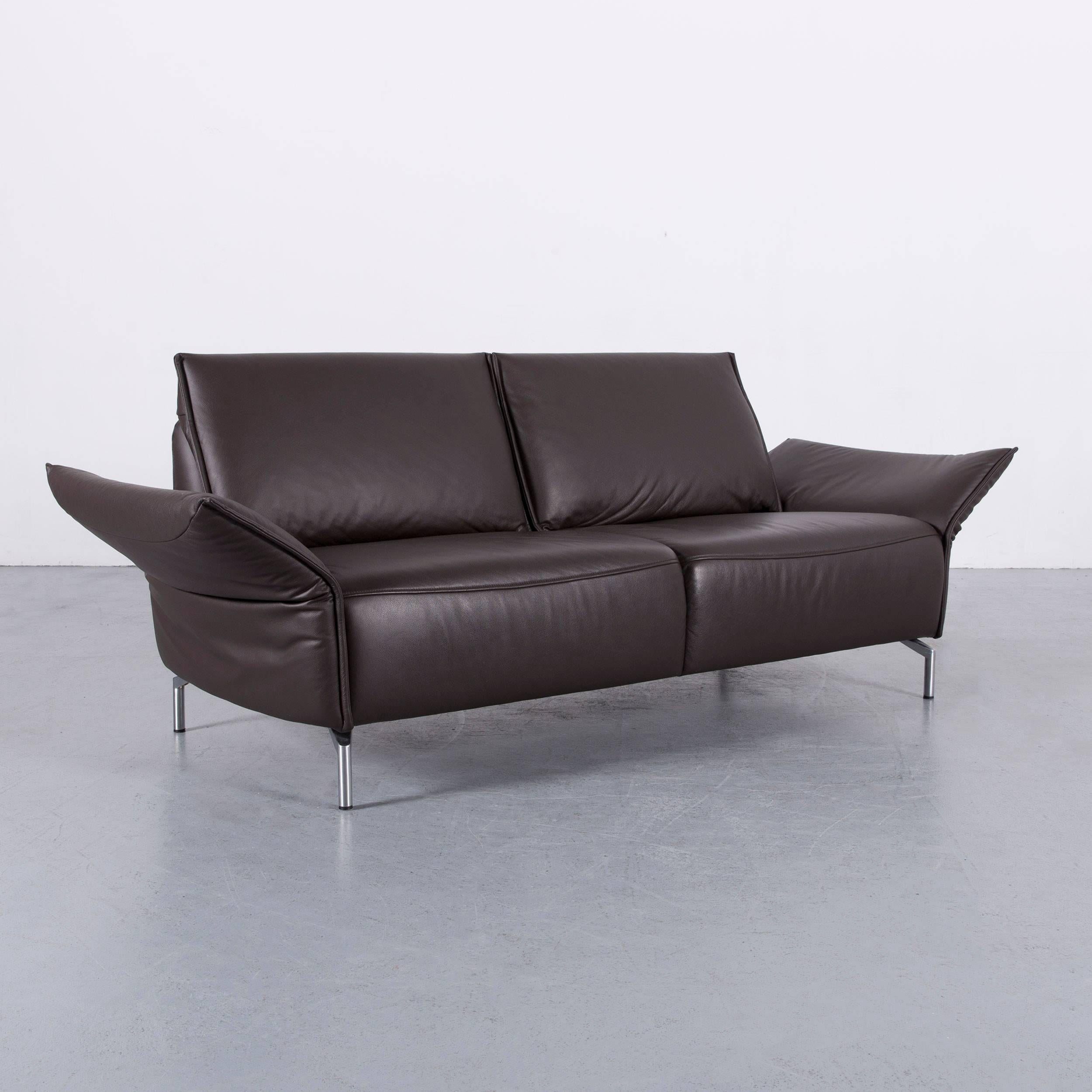 Koinor Vanda Three-Seat Sofa Brown Leather Function 4