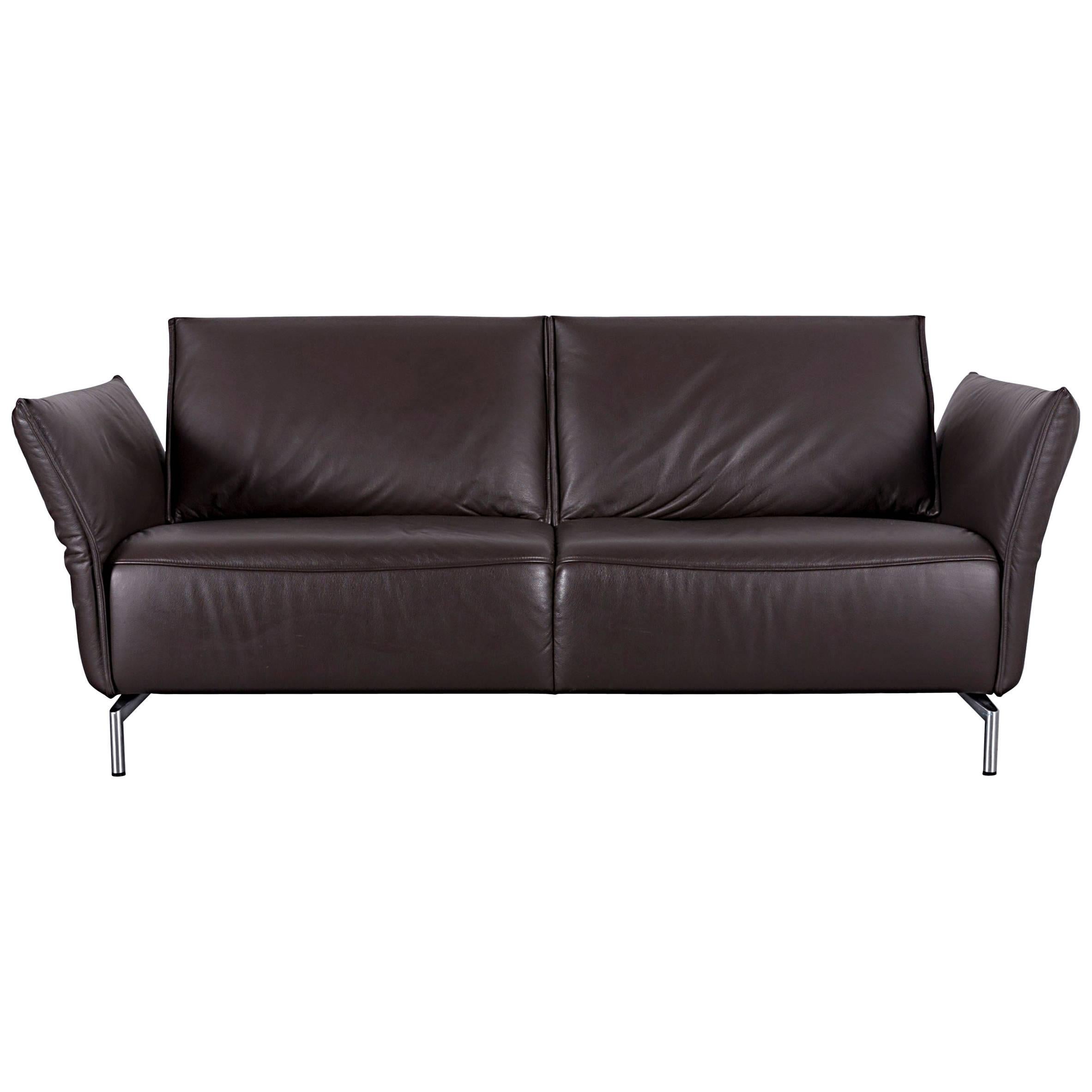 Koinor Vanda Three-Seat Sofa Brown Leather Function