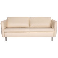 Koinor Vittoria Leather Sofa Cream Two-Seat Couch