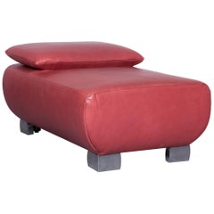 Koinor Volare Designer Footstool Red Chair with Function
