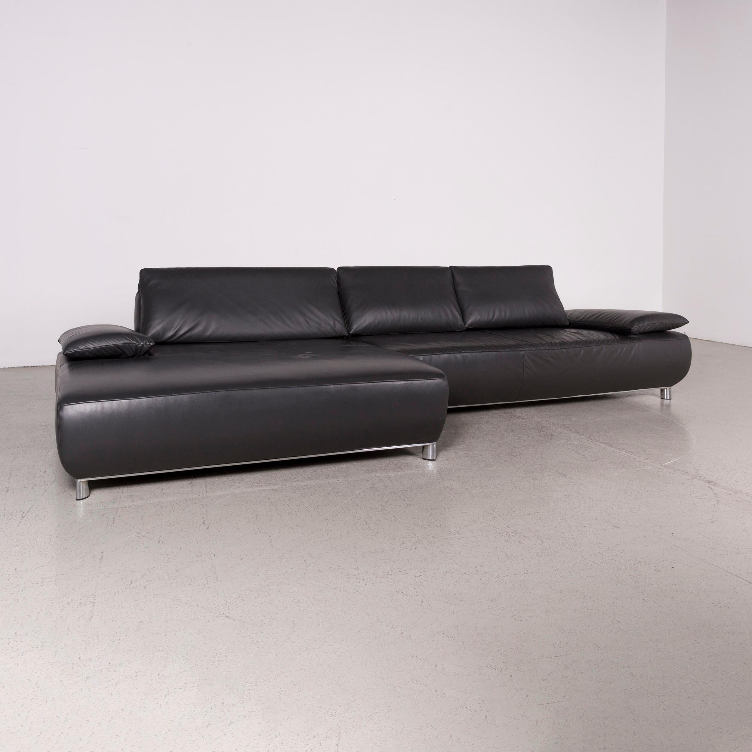 Modern Koinor Volare Designer Leather Sofa Anthracite Corner Sofa Genuine Leather Couch For Sale