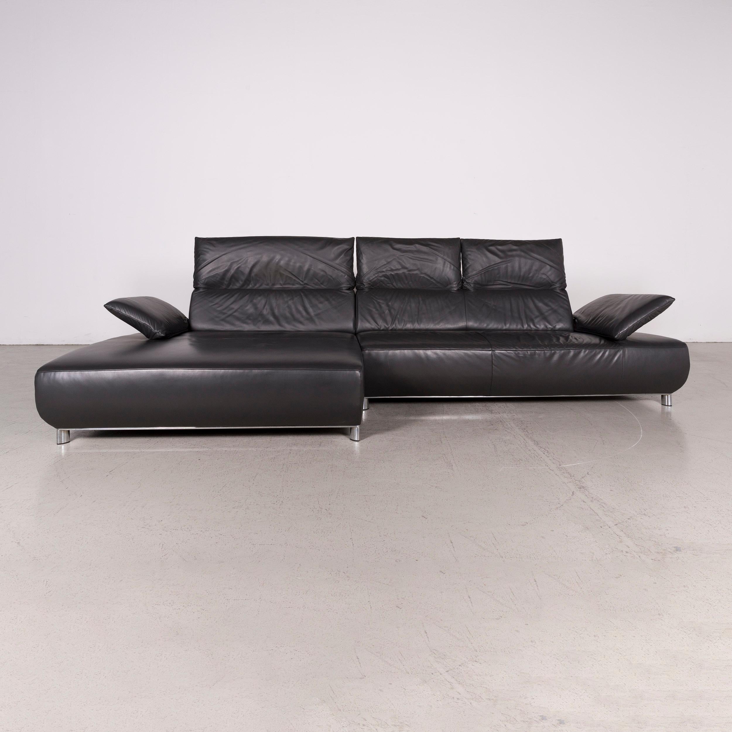 German Koinor Volare Designer Leather Sofa Anthracite Corner Sofa Genuine Leather Couch For Sale