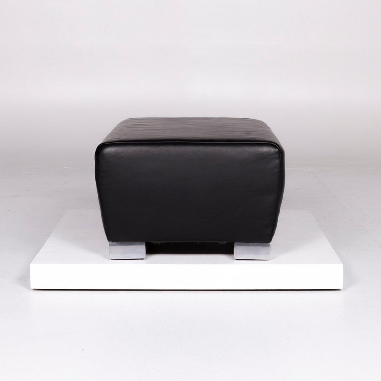 Koinor Volare Designer Leder Hocker Schwarz For Sale At 1stdibs