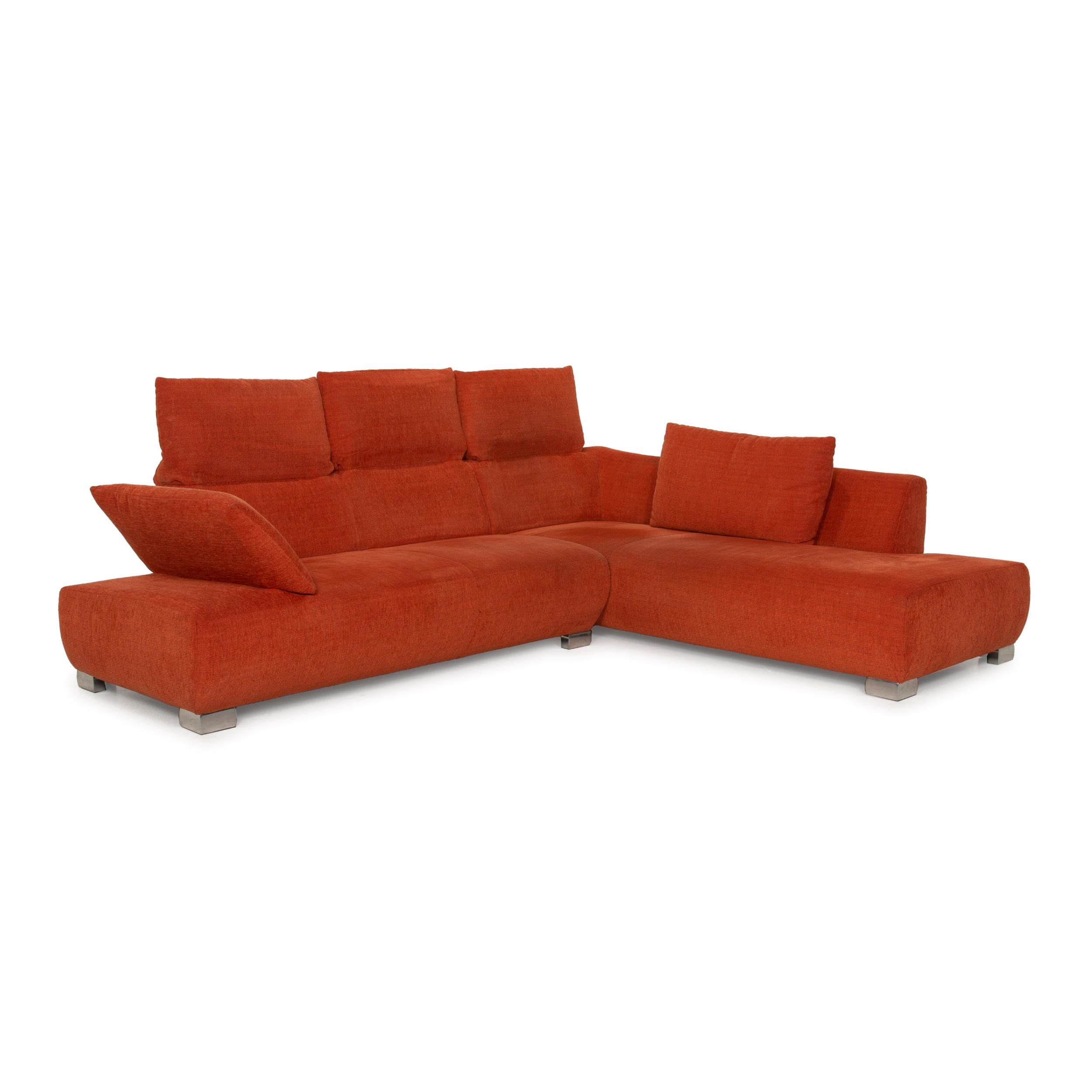 orange corner sofa