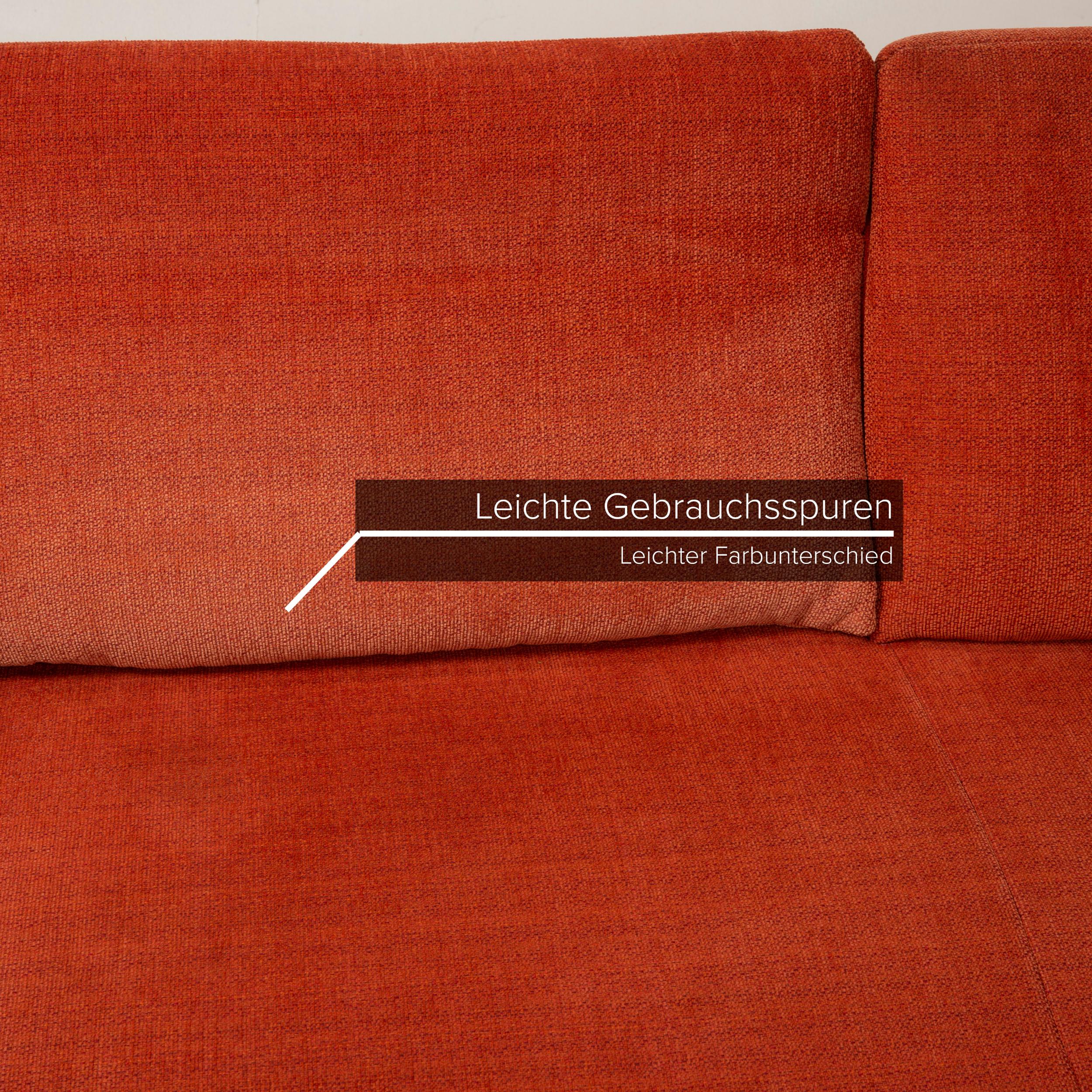 German Koinor Volare Fabric Sofa Orange Corner Function
