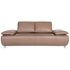 Koinor Volare Leather Armchair Beige Two-Seat Function Couch