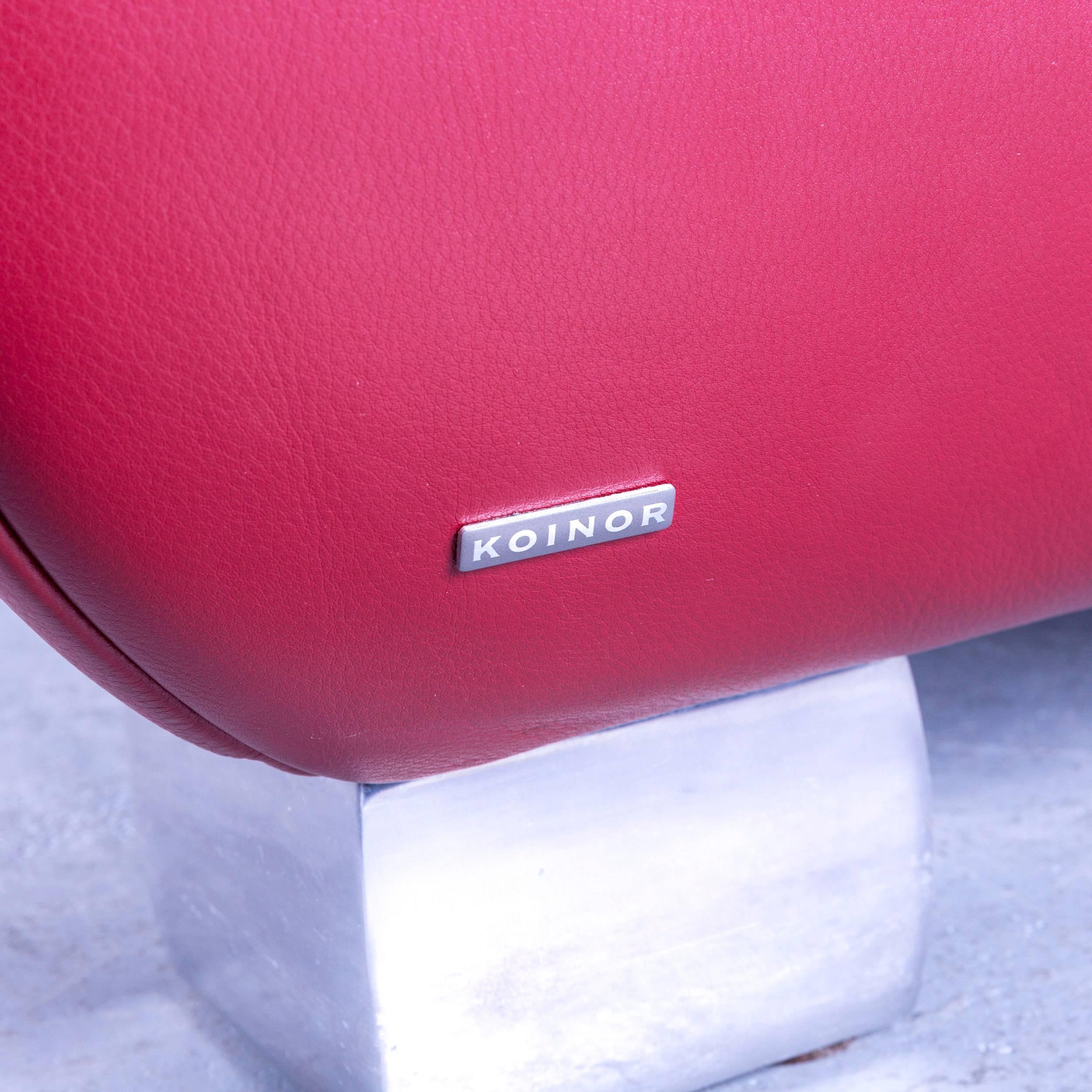 Koinor Volare Leather Corner Sofa Red Function 6