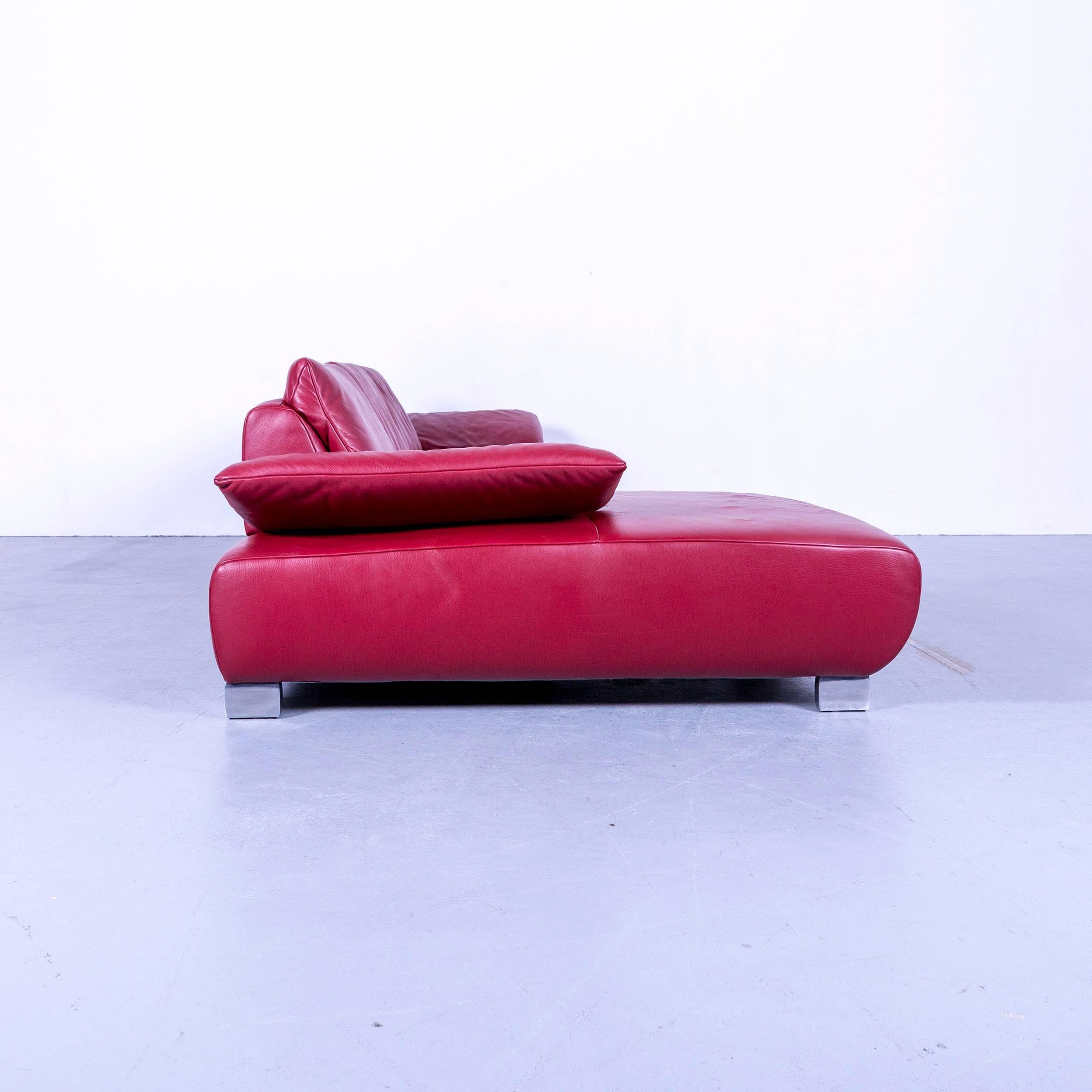Koinor Volare Leather Corner Sofa Red Function 7