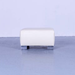 Koinor Volare Leather Foot-Stool Off-White Bench