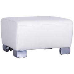 Koinor Volare Leather Foot-Stool Off-White Bench