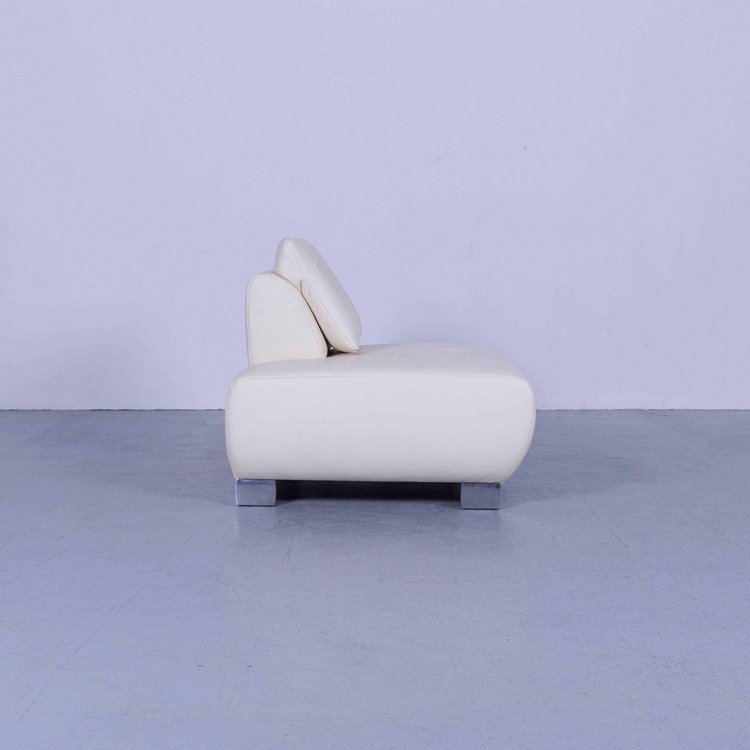 Koinor Volare Leather Recamiere Off-White One Seat 2