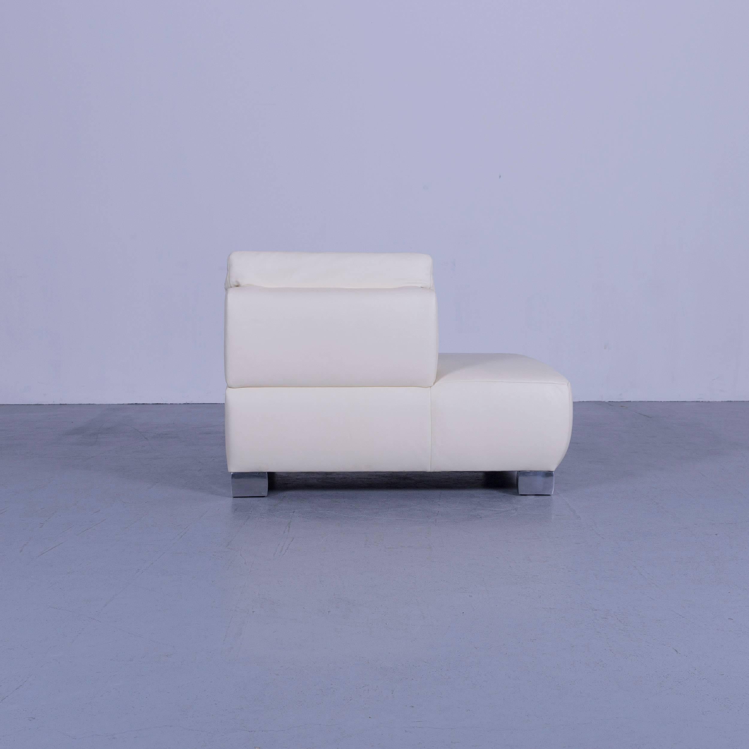 Koinor Volare Leather Recamiere Off-White One Seat 3