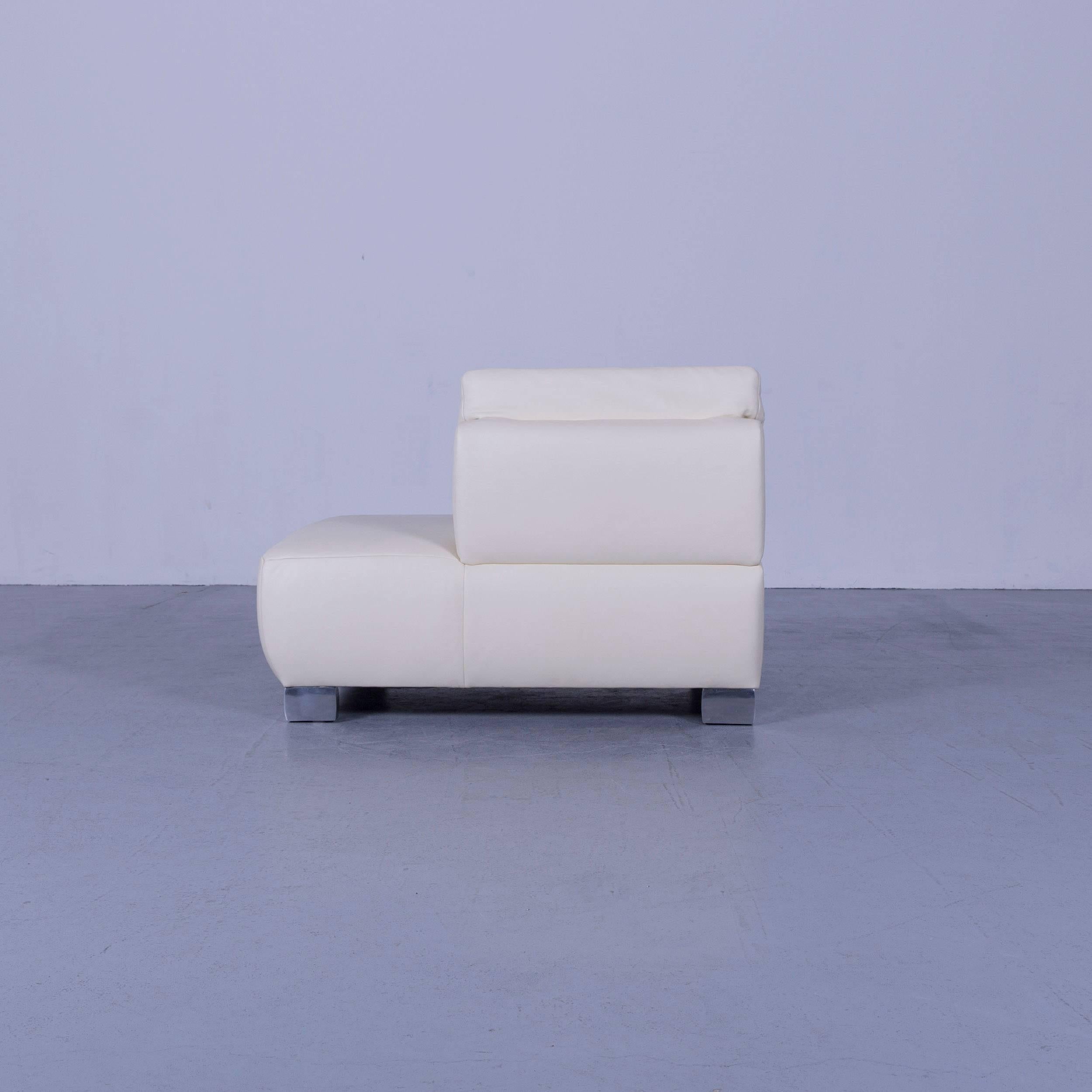 Koinor Volare Leather Recamiere Off-White One Seat 3