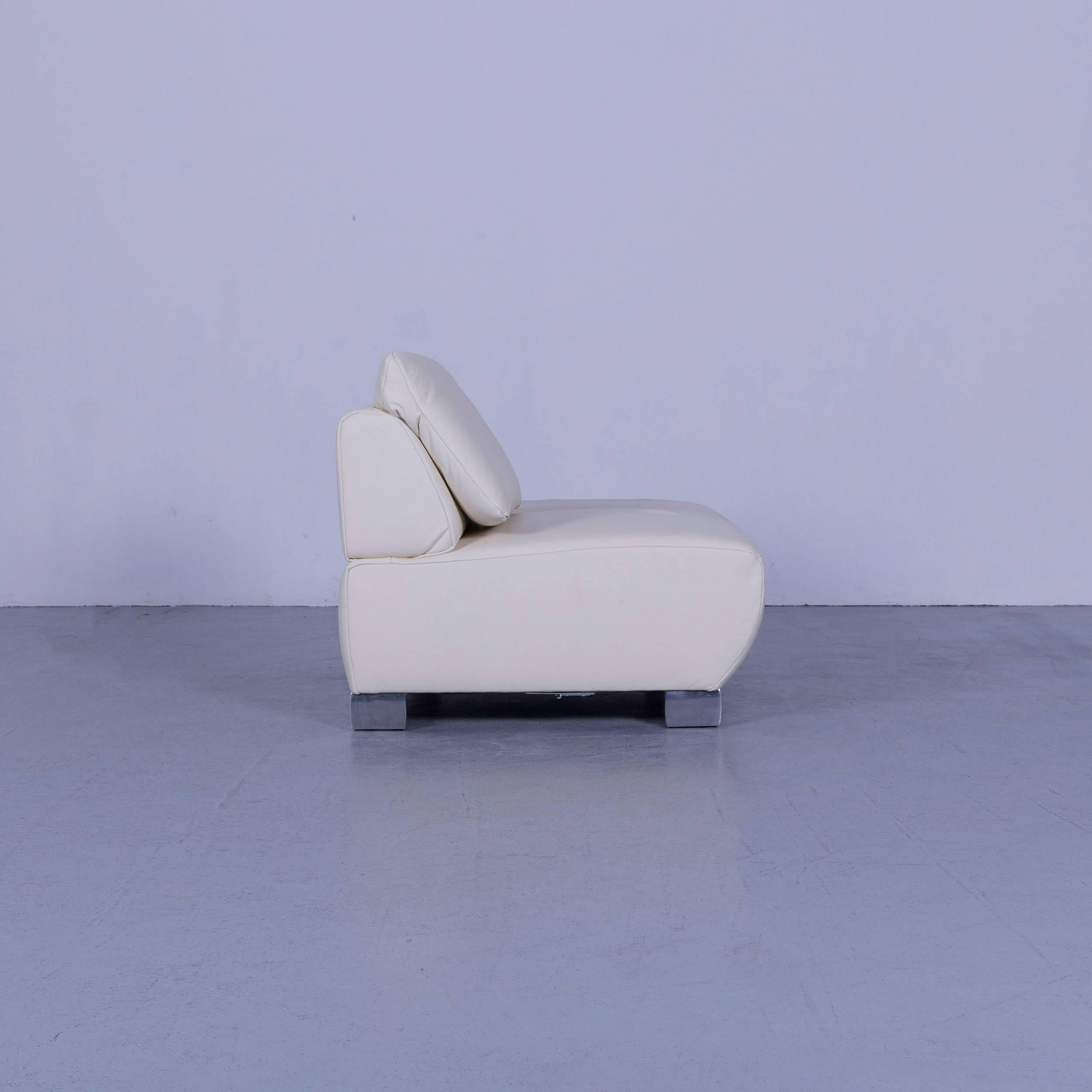 Koinor Volare Leather Recamiere Off-White One Seat 4