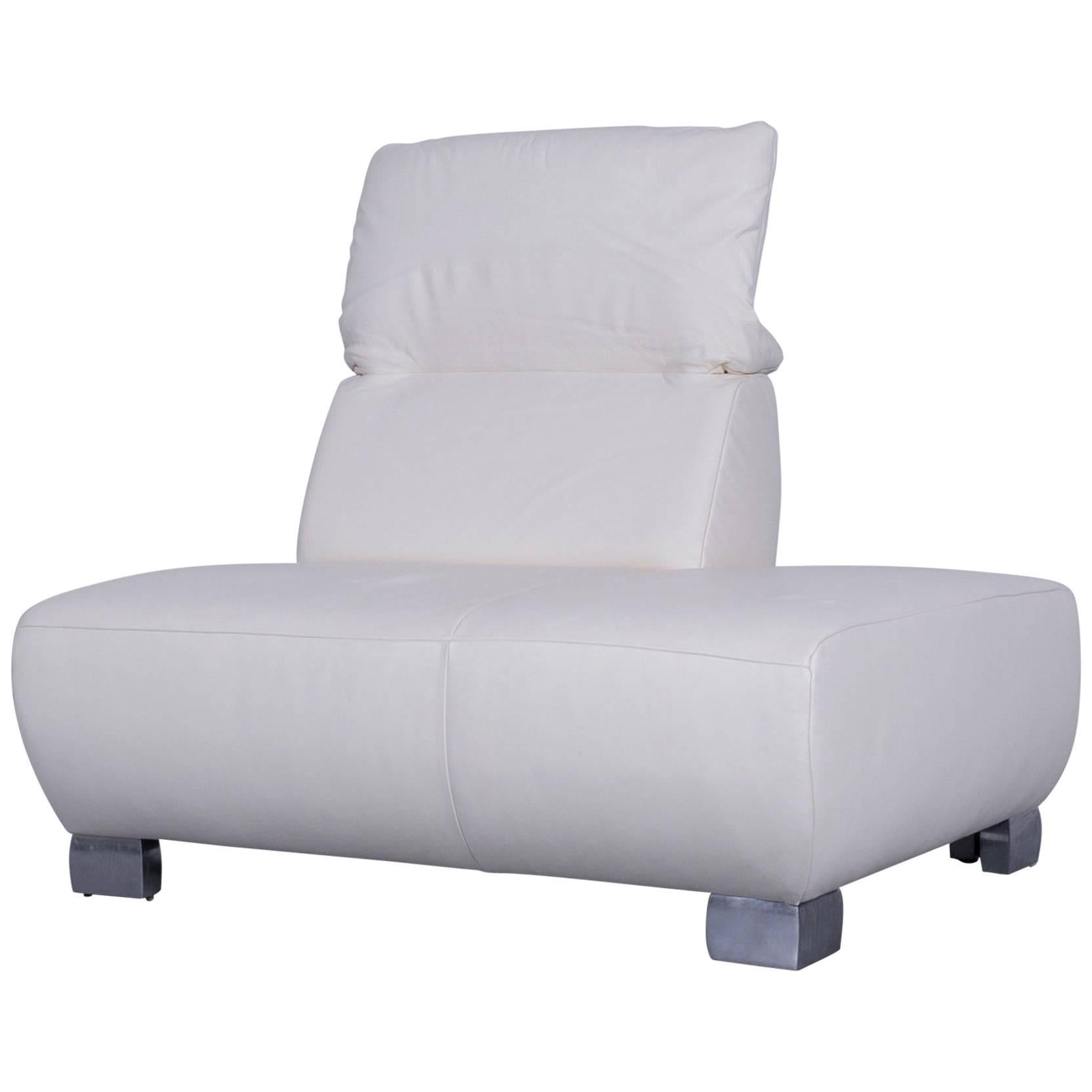 Koinor Volare Leather Recamiere Off-White One Seat