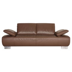 Koinor Volare Leather Sofa Brown Two Seater Couch