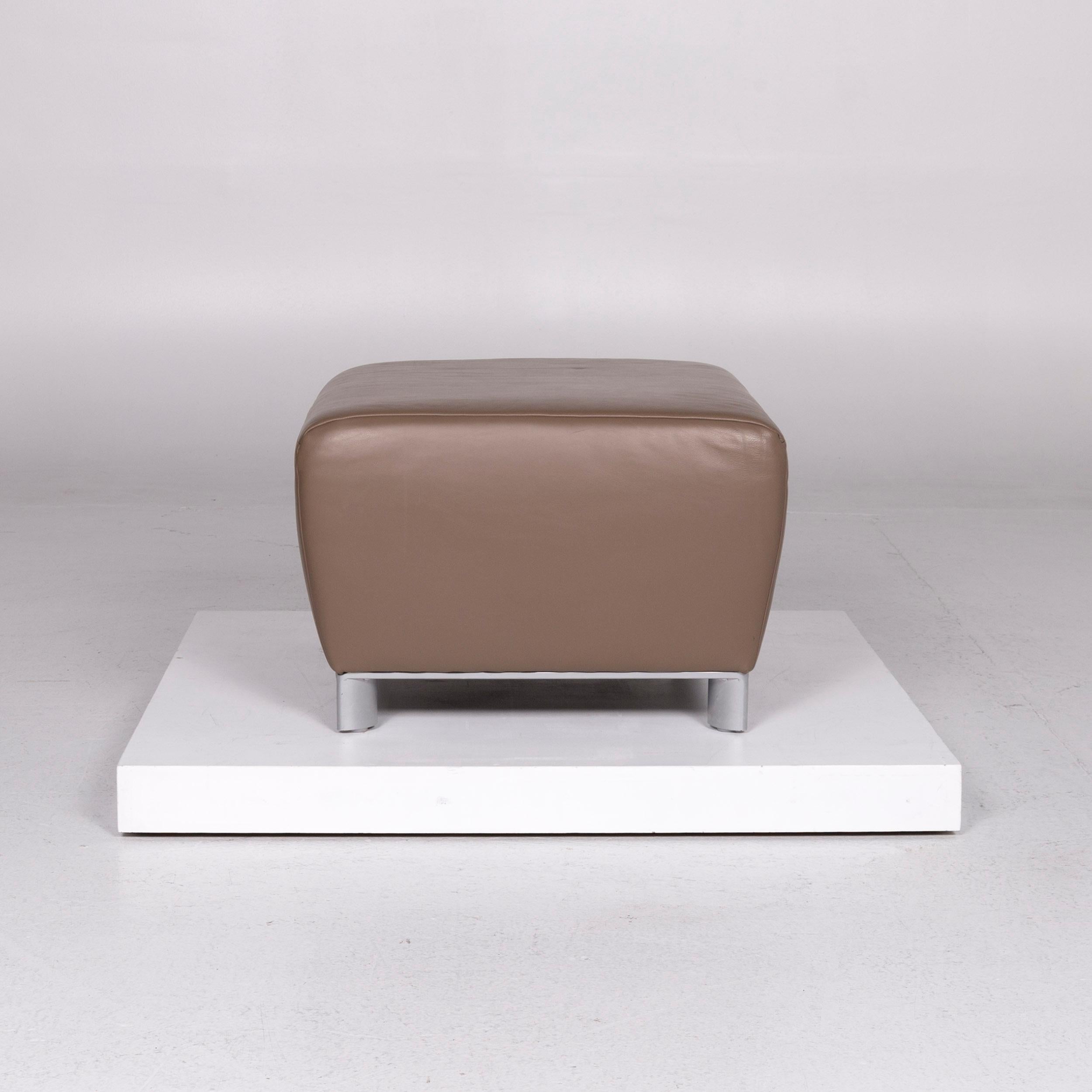 Koinor Volare Leather Stool Brown Mud Stool 3