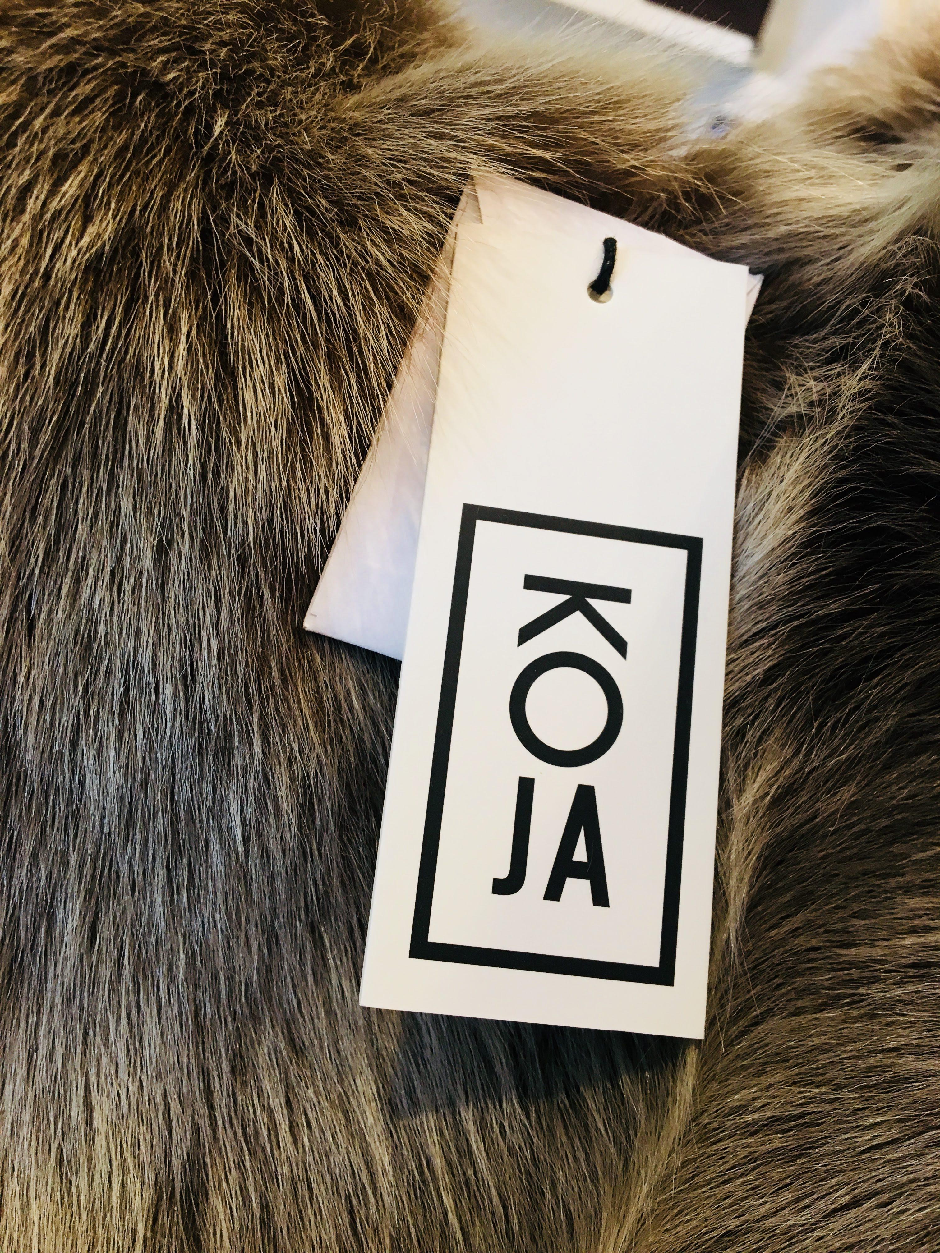 Koja Double Breasted Leather & Fur Coat 7