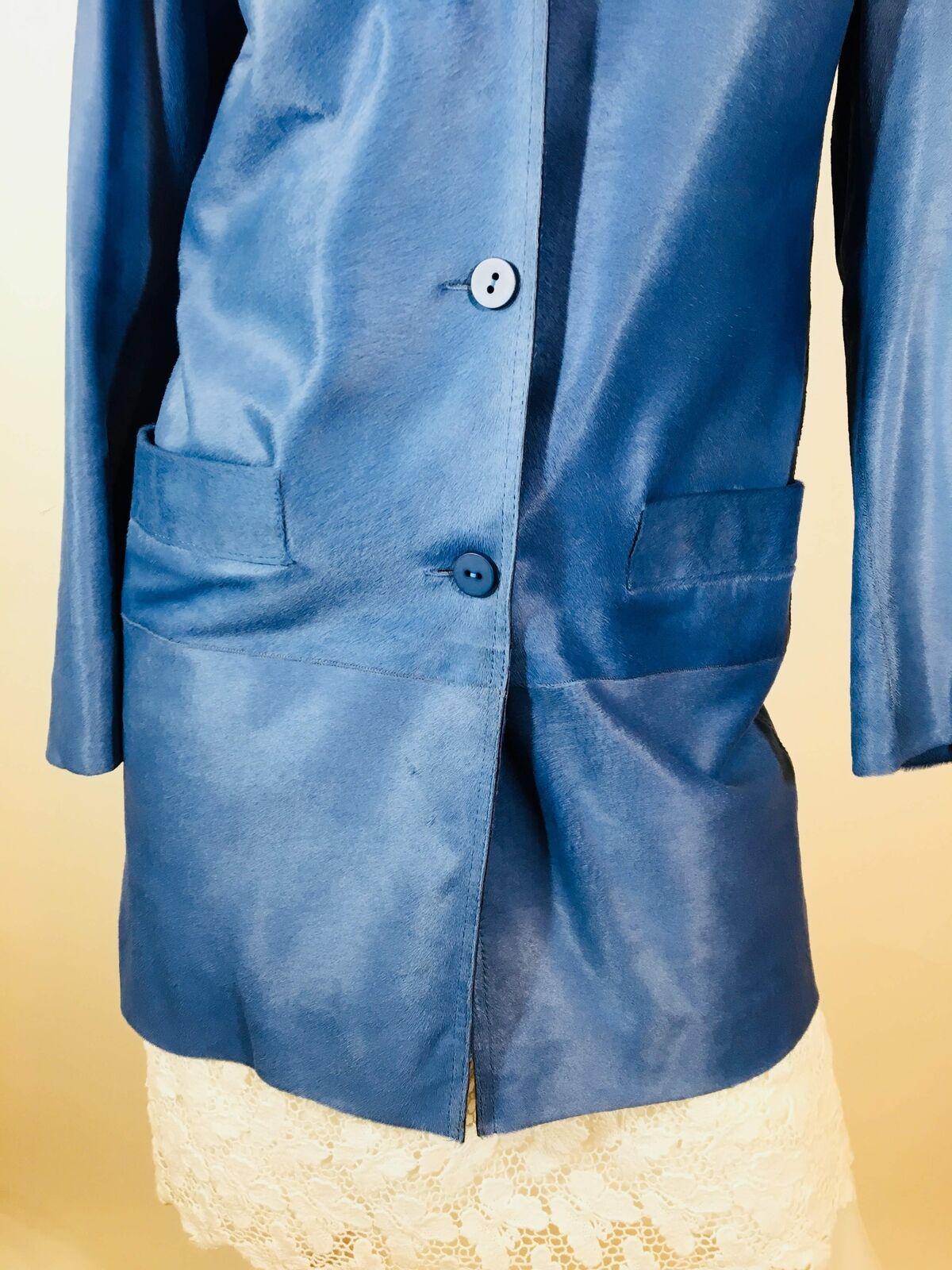 Women's Koja Womens Cobalt Blue Lambskin Size XS Coat