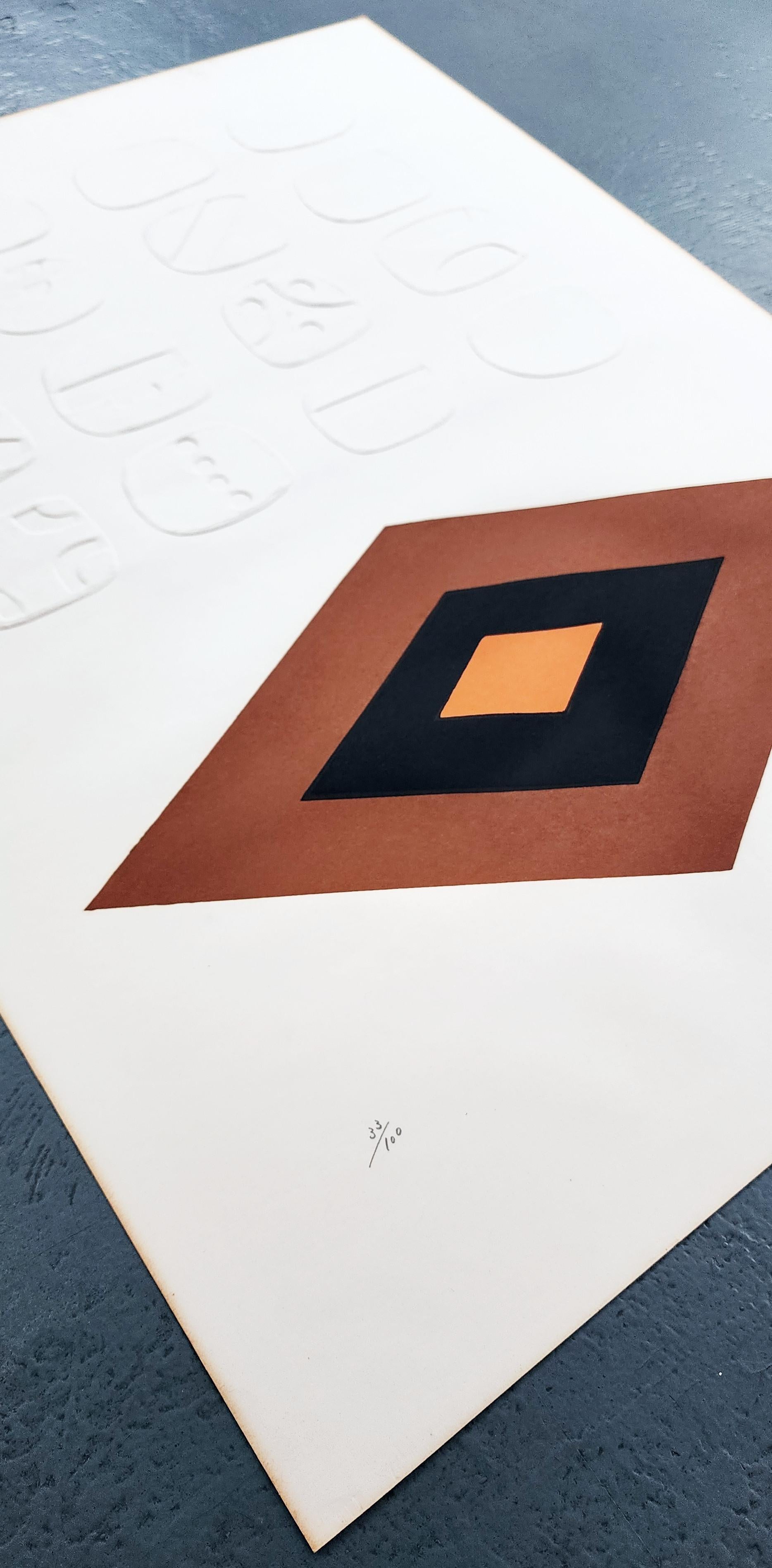 Astrazione geometrica senza titolo (Moden, Mid-Century, Folk Art) 1