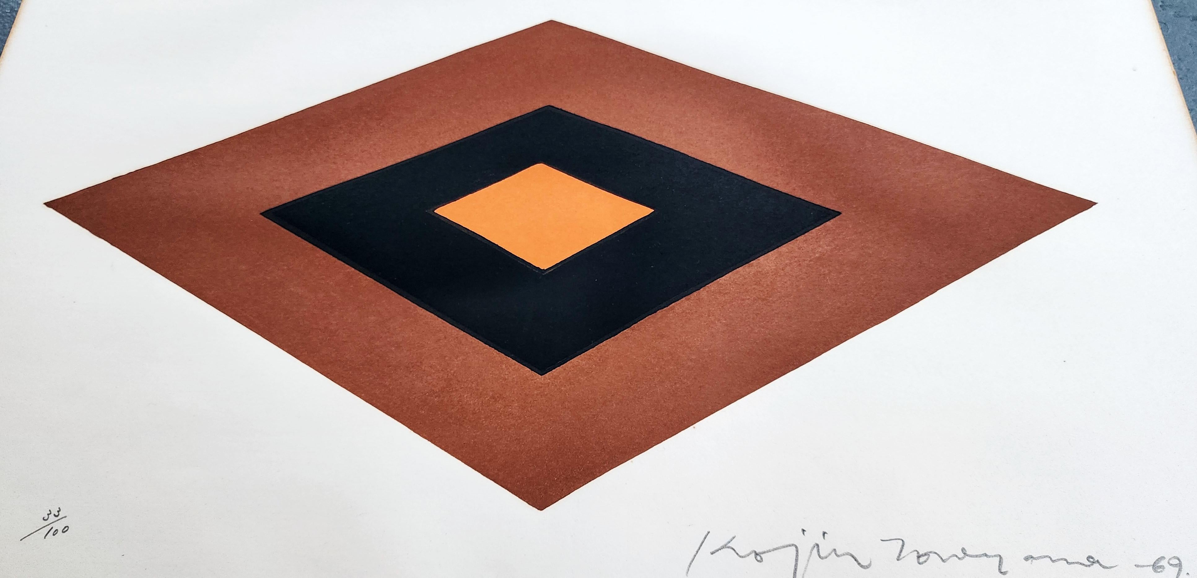 Astrazione geometrica senza titolo (Moden, Mid-Century, Folk Art) 4
