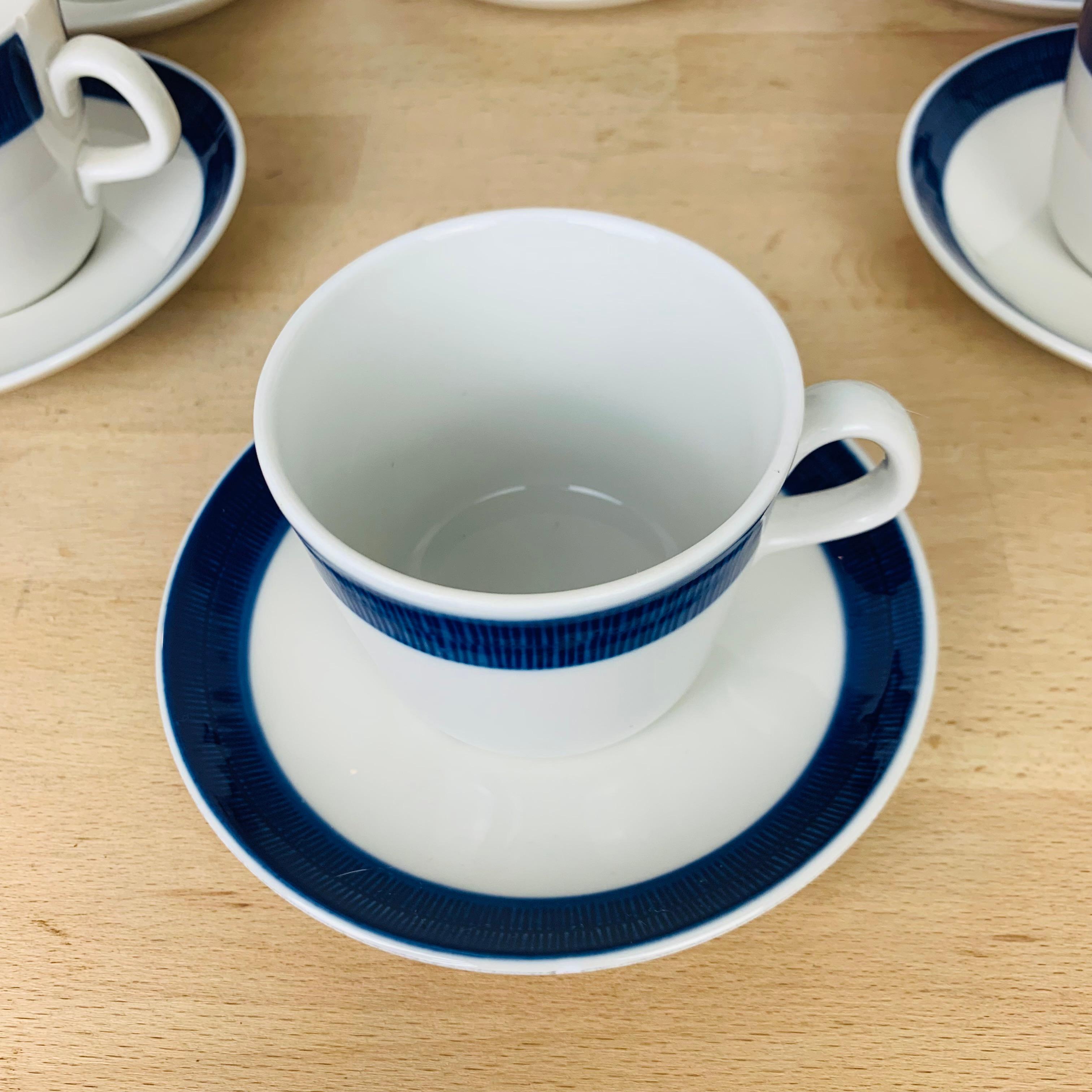 Koka tea set by Hertha Bengtson for Rörstrand Sweden  In Good Condition For Sale In BELFORT, FR
