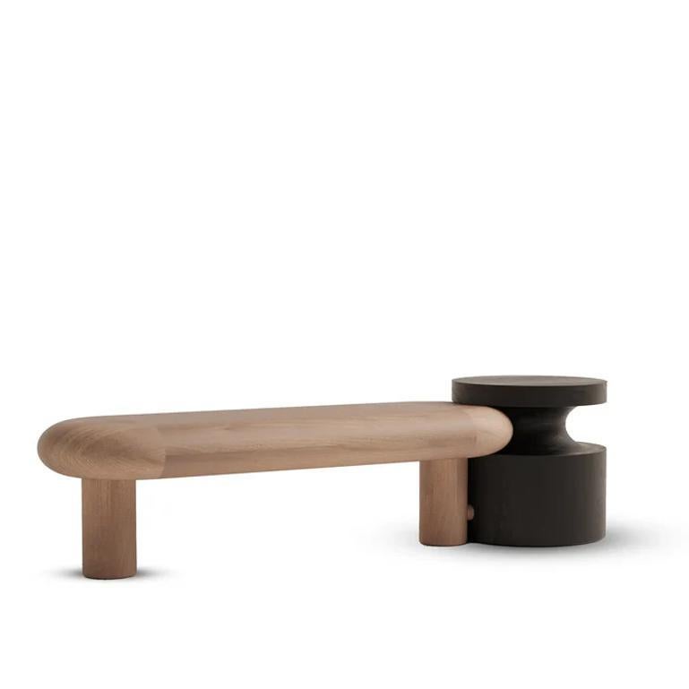 Legno Panchina KOKESHI con tavolino in vendita