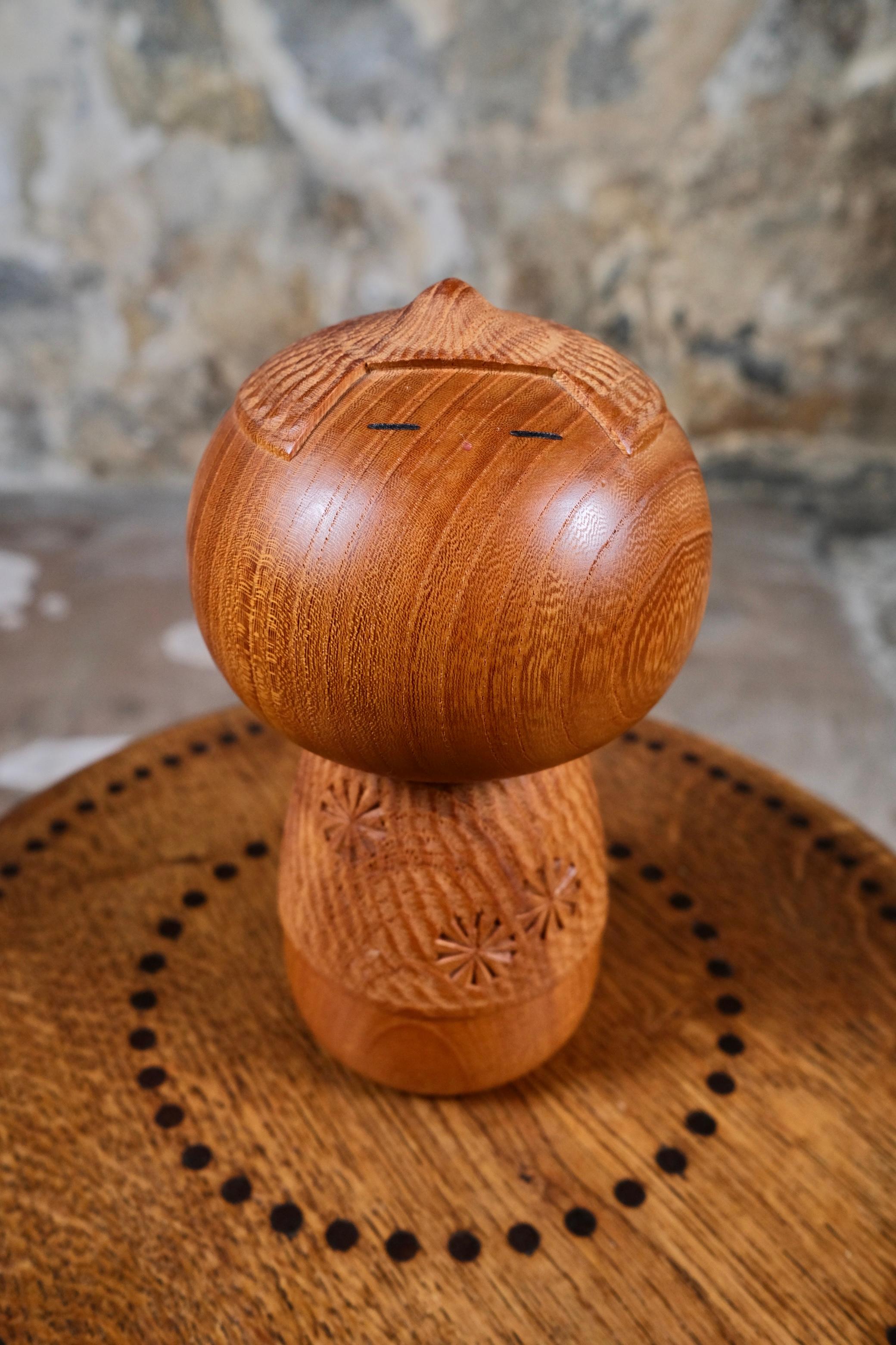 Folk Art Kokeshi Doushin or Child's Mind, by Takeda Masashi, 1960-70s, Japan For Sale