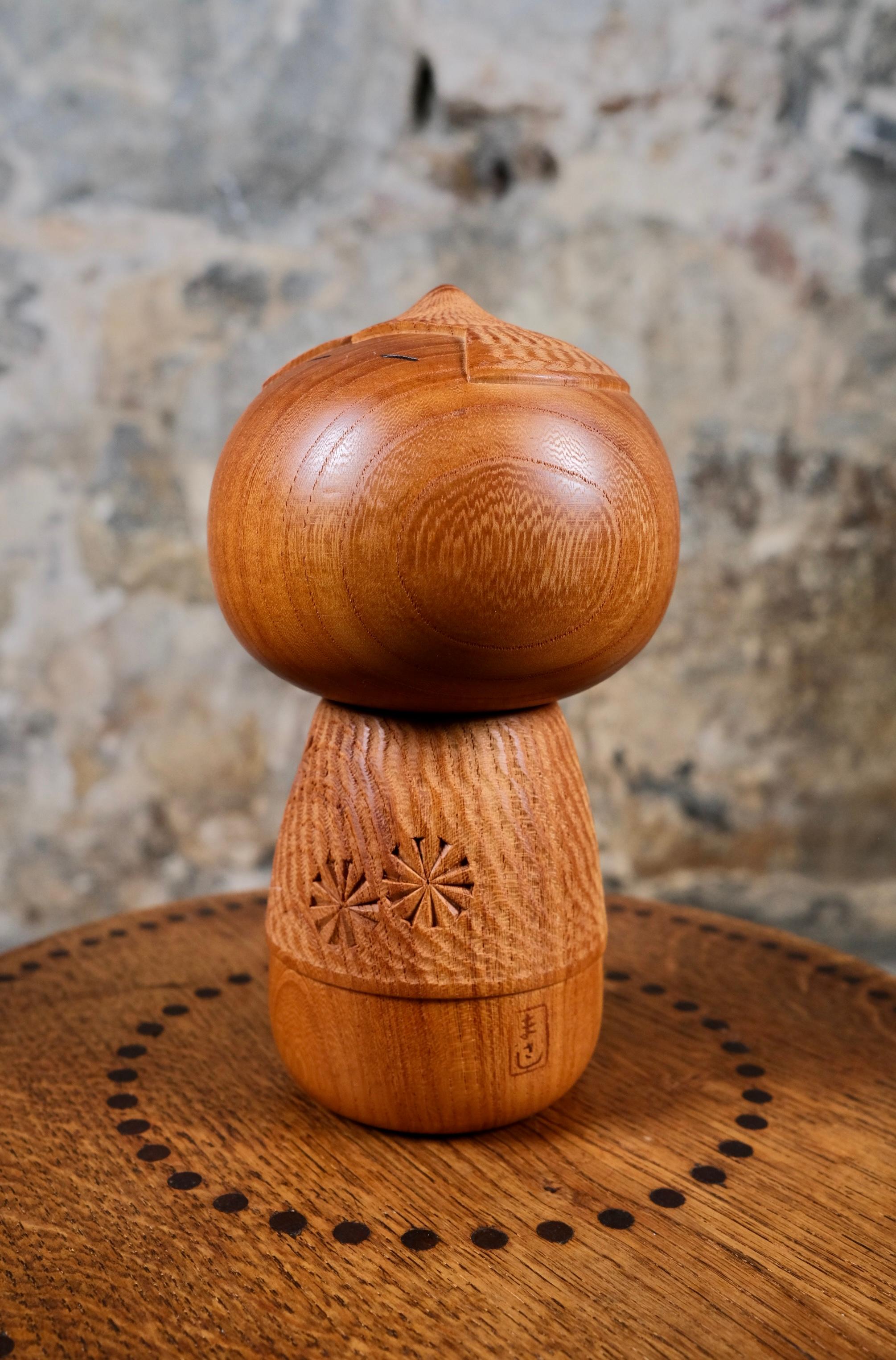 Japanese Kokeshi Doushin or Child's Mind, by Takeda Masashi, 1960-70s, Japan For Sale