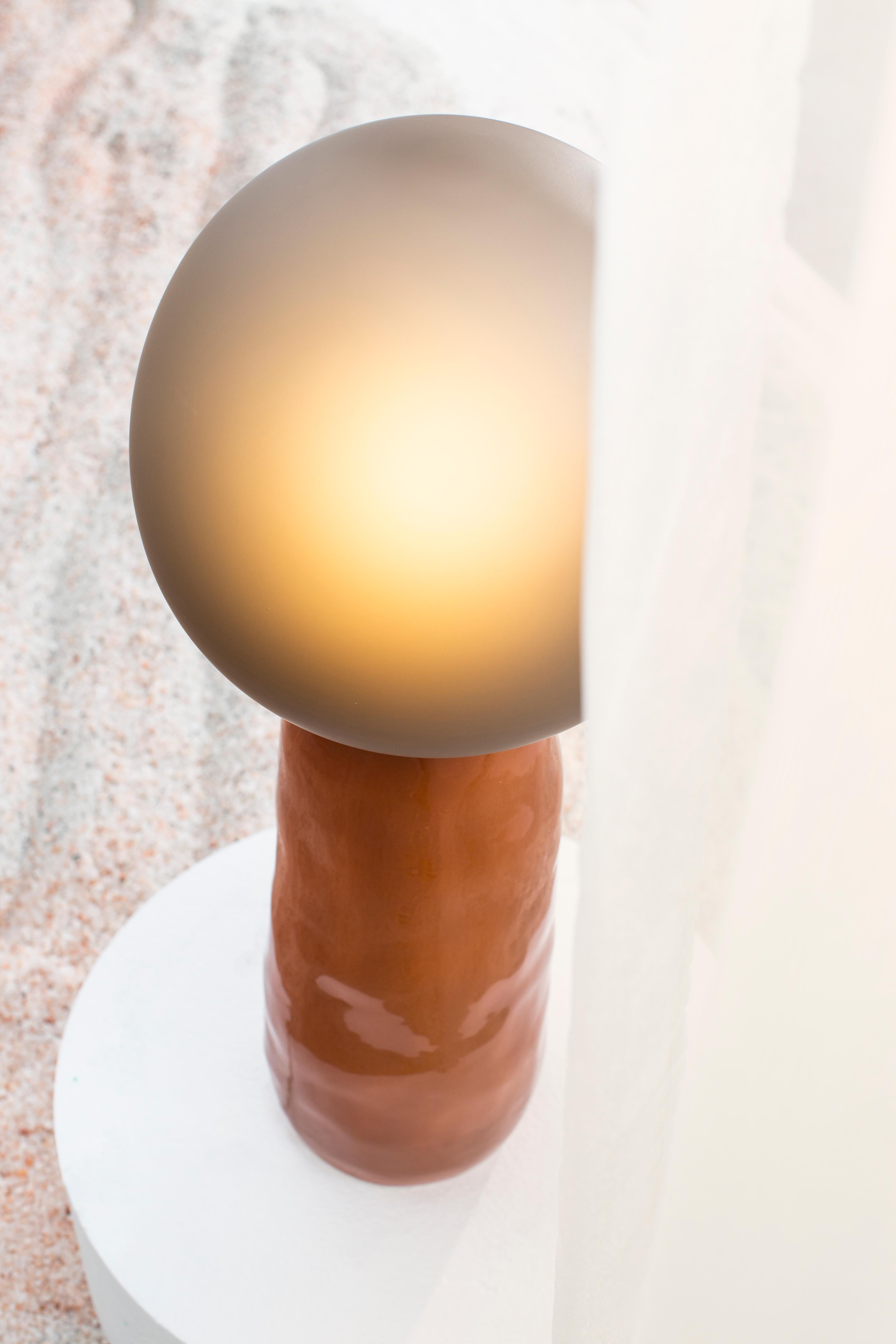 Kokeshi High Grey Acetato Terracotta Floor Lamp by Pulpo For Sale 9