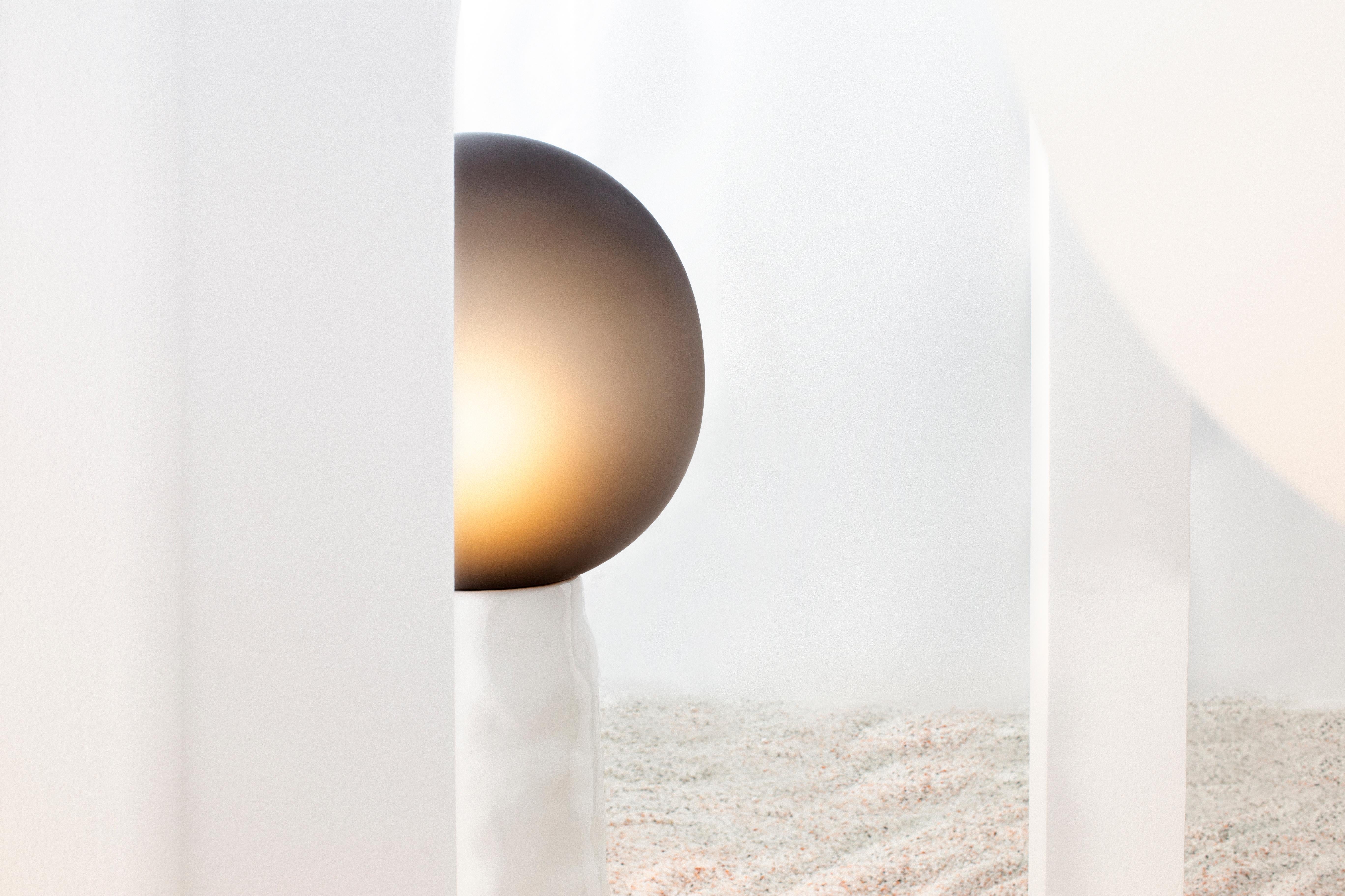 Kokeshi High Grey Acetato Terracotta Floor Lamp by Pulpo For Sale 10