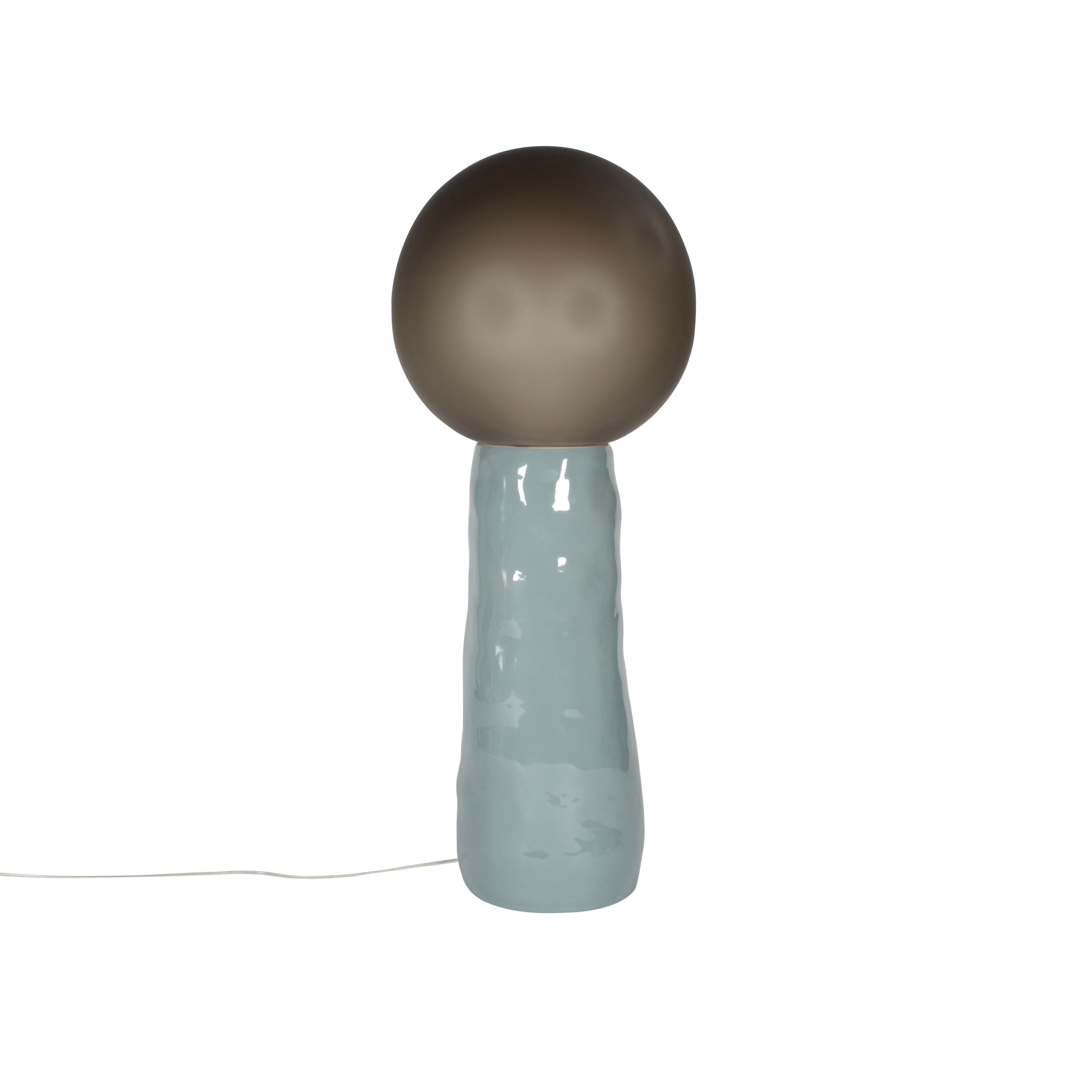 Lampadaire Kokeshi en terre cuite blanche à hauteur d'assiette par Pulpo en vente 5