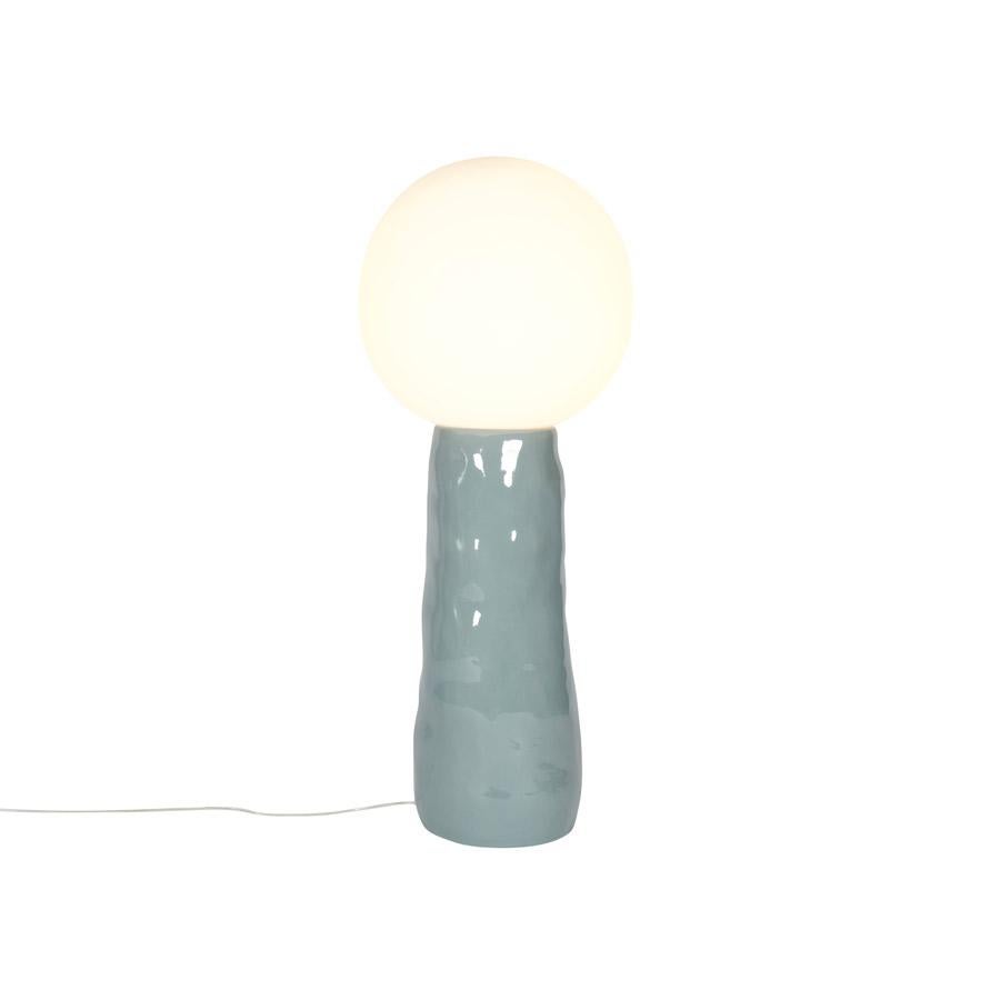 German Kokeshi High White Acetato Terracotta Floor Lamp by Pulpo For Sale