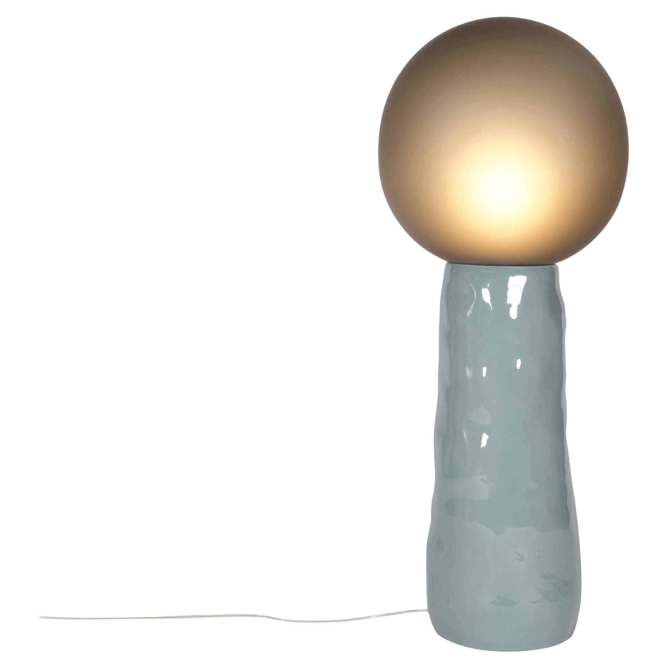Light Grey Painted Floor Lamp For Sale at 1stDibs
