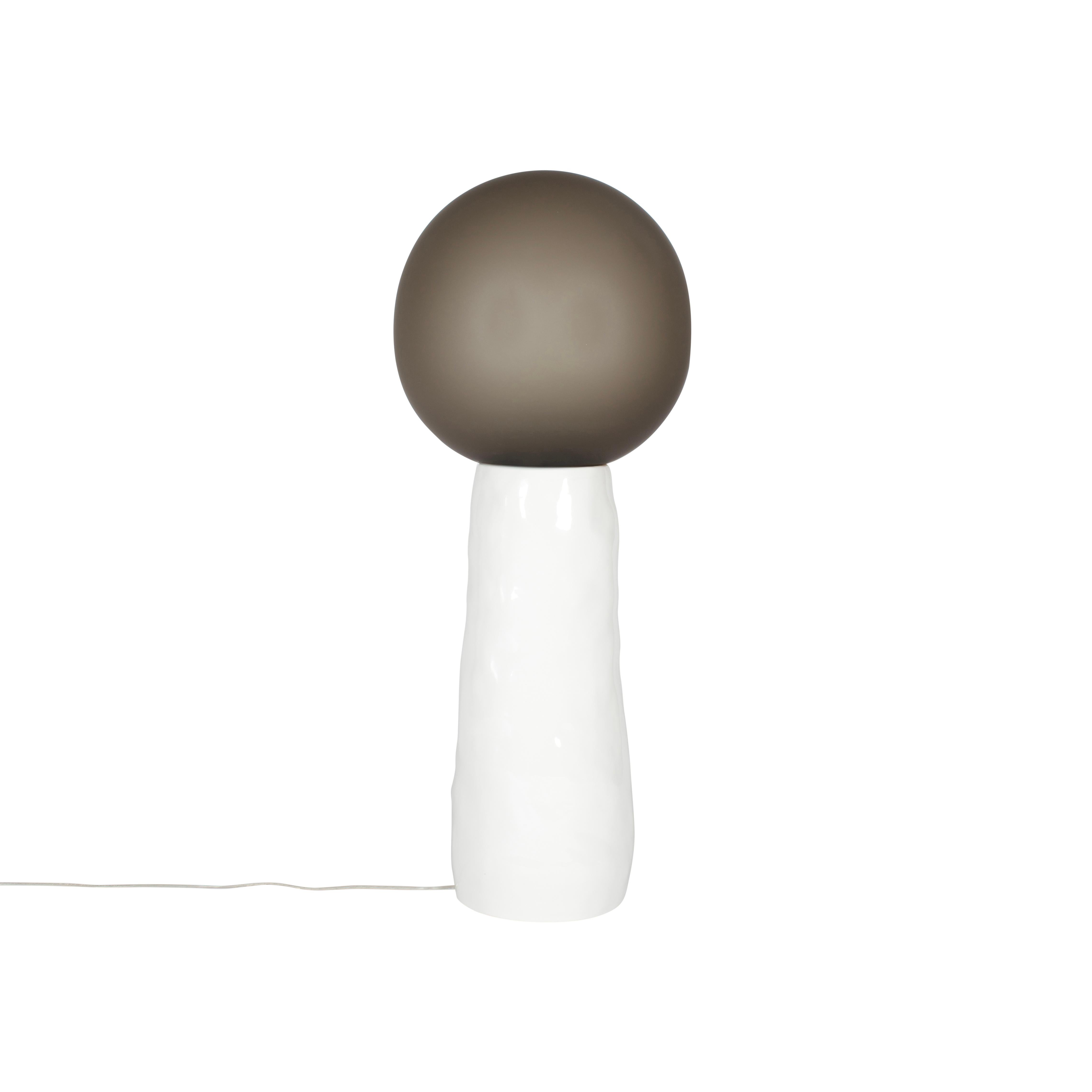 Kokeshi Medium White Acetato Terracotta Floor Lamp by Pulpo 2