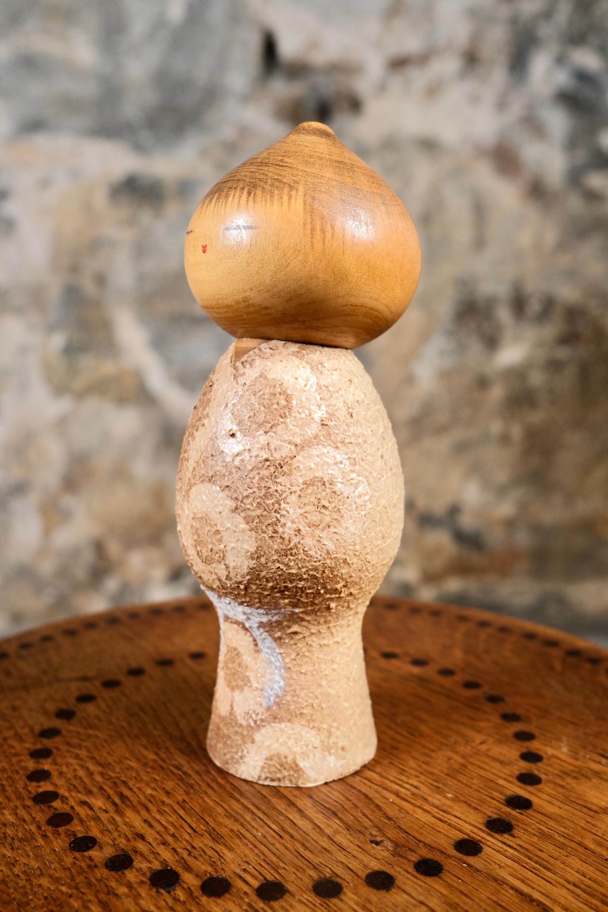 Japonisme Kokeshi Mushin or Innocence, small size, by Masao Watanabe, Japan, 1969