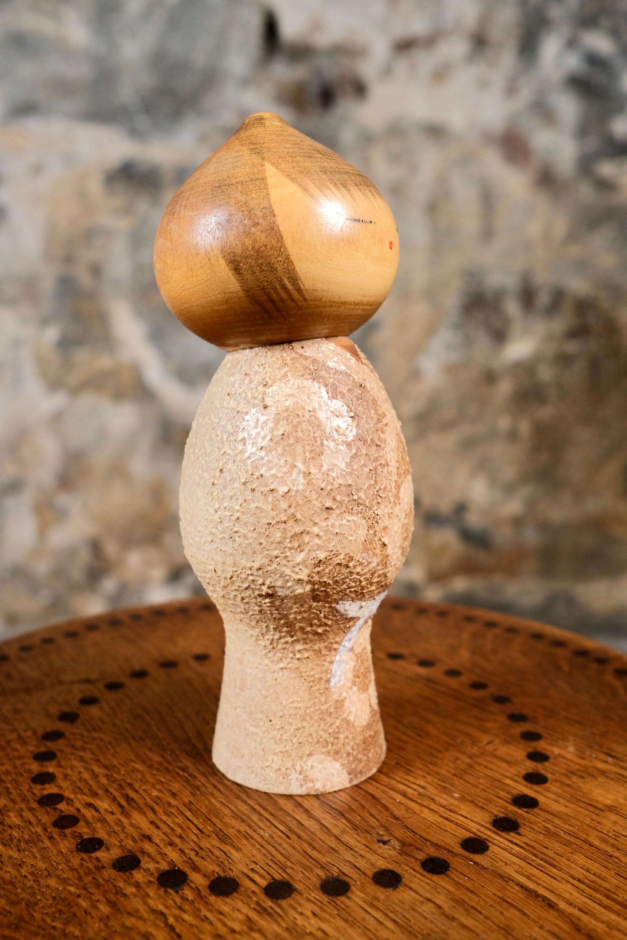 Japanese Kokeshi Mushin or Innocence, small size, by Masao Watanabe, Japan, 1969