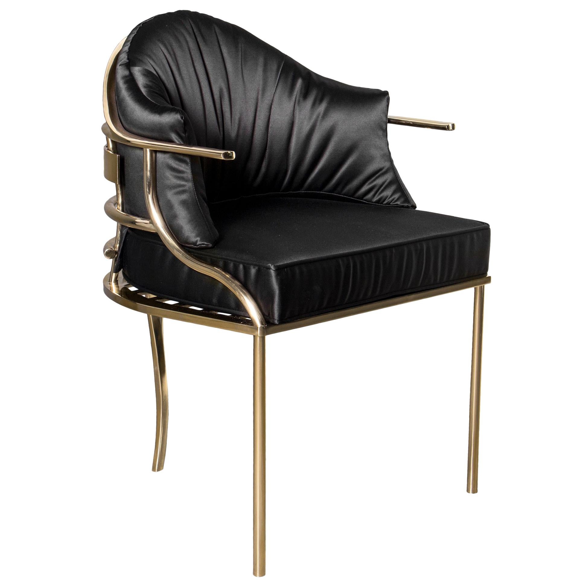 Asia Chair In Satin For Sale