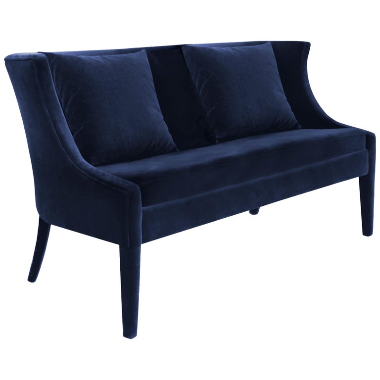 Chignon Sofa In Beige Velvet