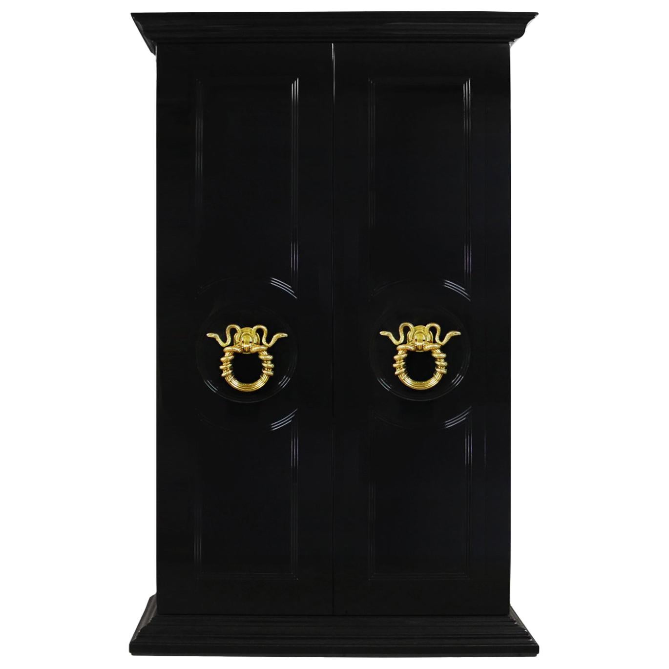 Parisian Armoire For Sale at 1stDibs spell armoire, synthetic armoires, black lacquer armoire