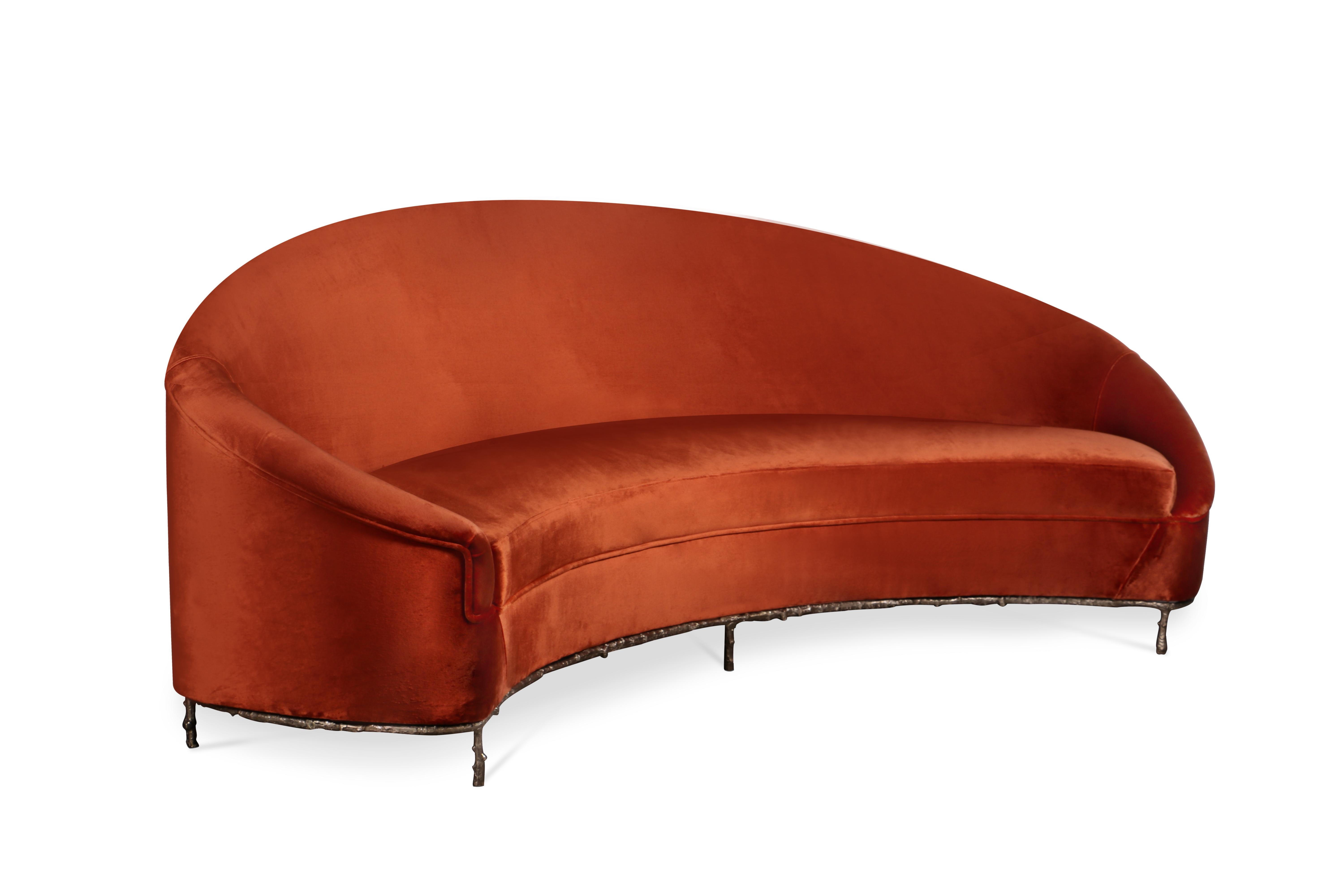 Contemporary Vamp Sofa For Sale