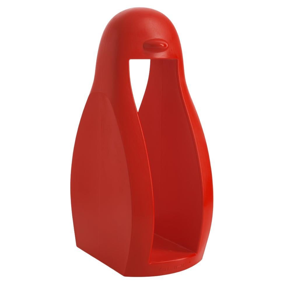 Kokò Book Flame Red Magazine Rack by Giò Colonna Romano