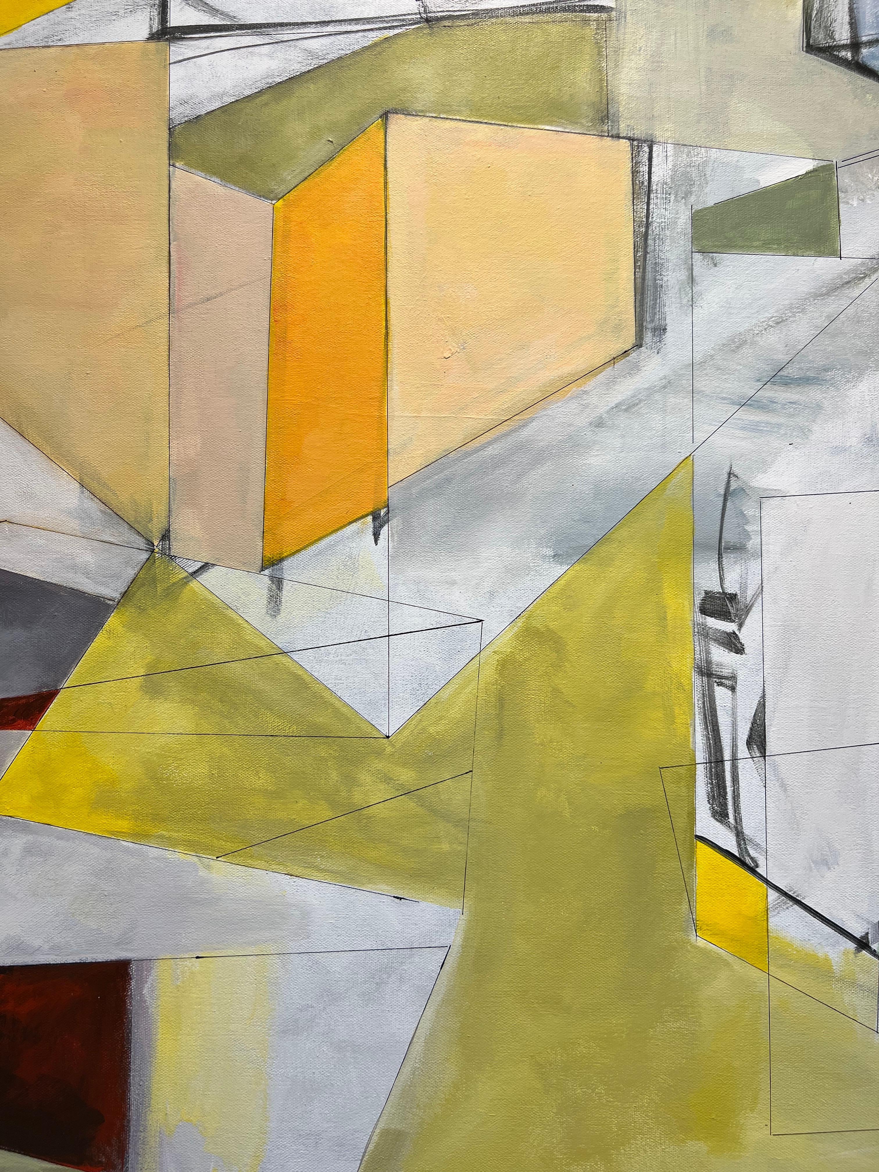 Arte astratta. Studio decostruito, Arte contemporanea. - Painting di KOKO HOVAGUIMIAN