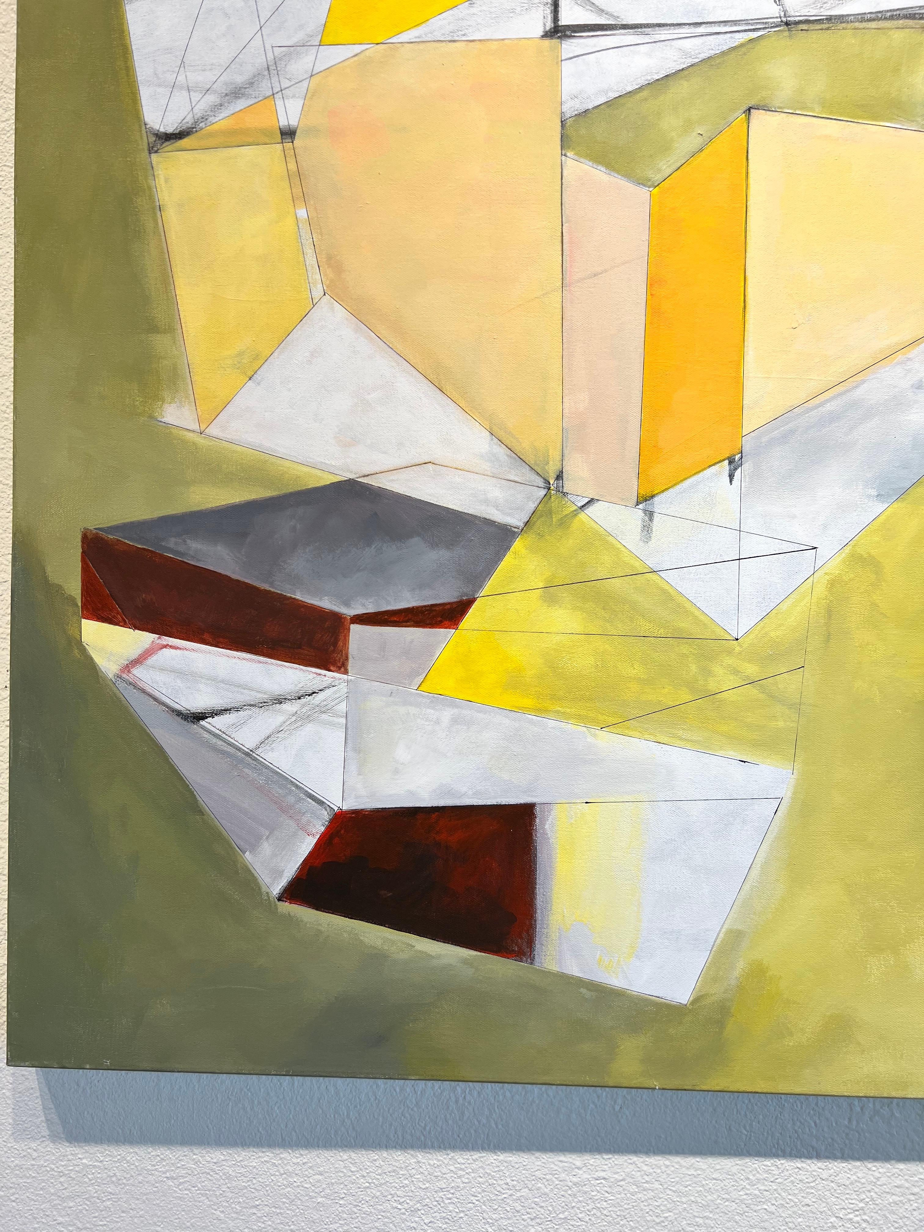 Arte astratta. Studio decostruito, Arte contemporanea. - Abstract Painting Beige di KOKO HOVAGUIMIAN
