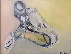 Composición figurativa abstracta, óleo sobre lienzo, Koko Hovaguimian