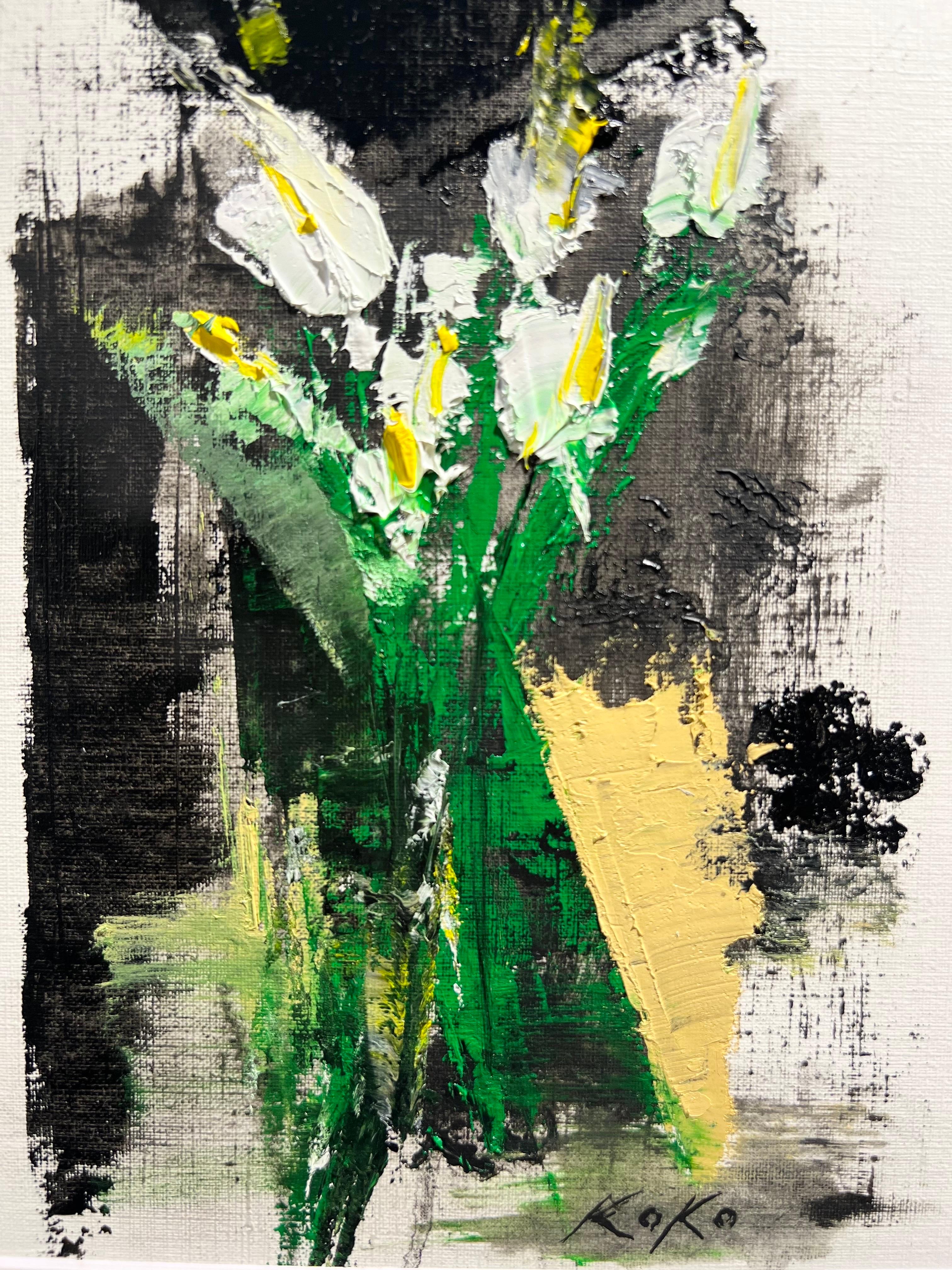 Bouquet Chroniciles nº II - Painting Impresionista abstracto de KOKO HOVAGUIMIAN