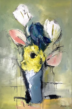 Calla Lilies and Iris, flowers.
